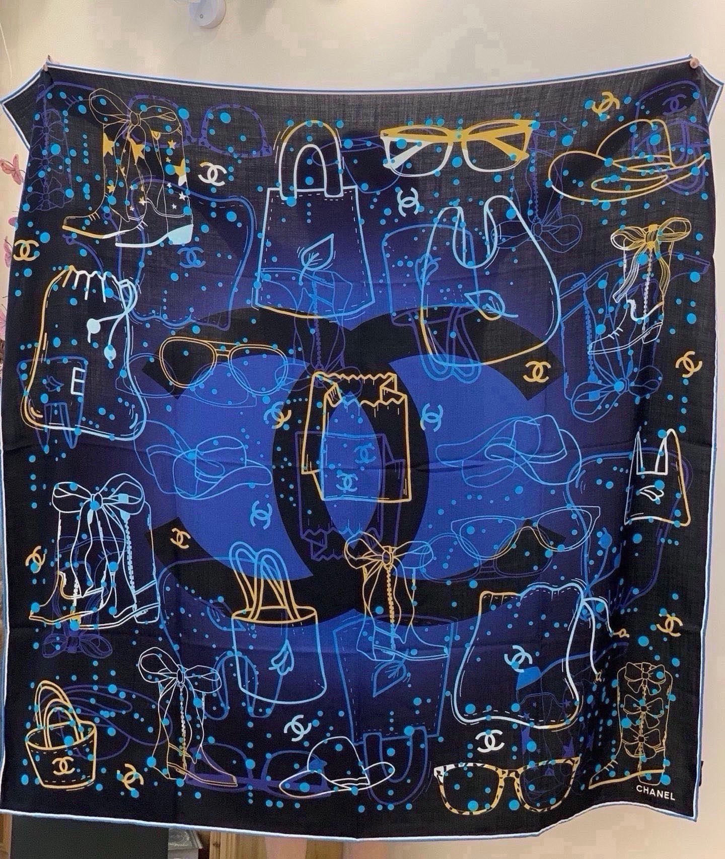 Cheap New Chanel high-quality scarf in 216763, $50 USD- [IB216763] - Replica Chanel Scarf