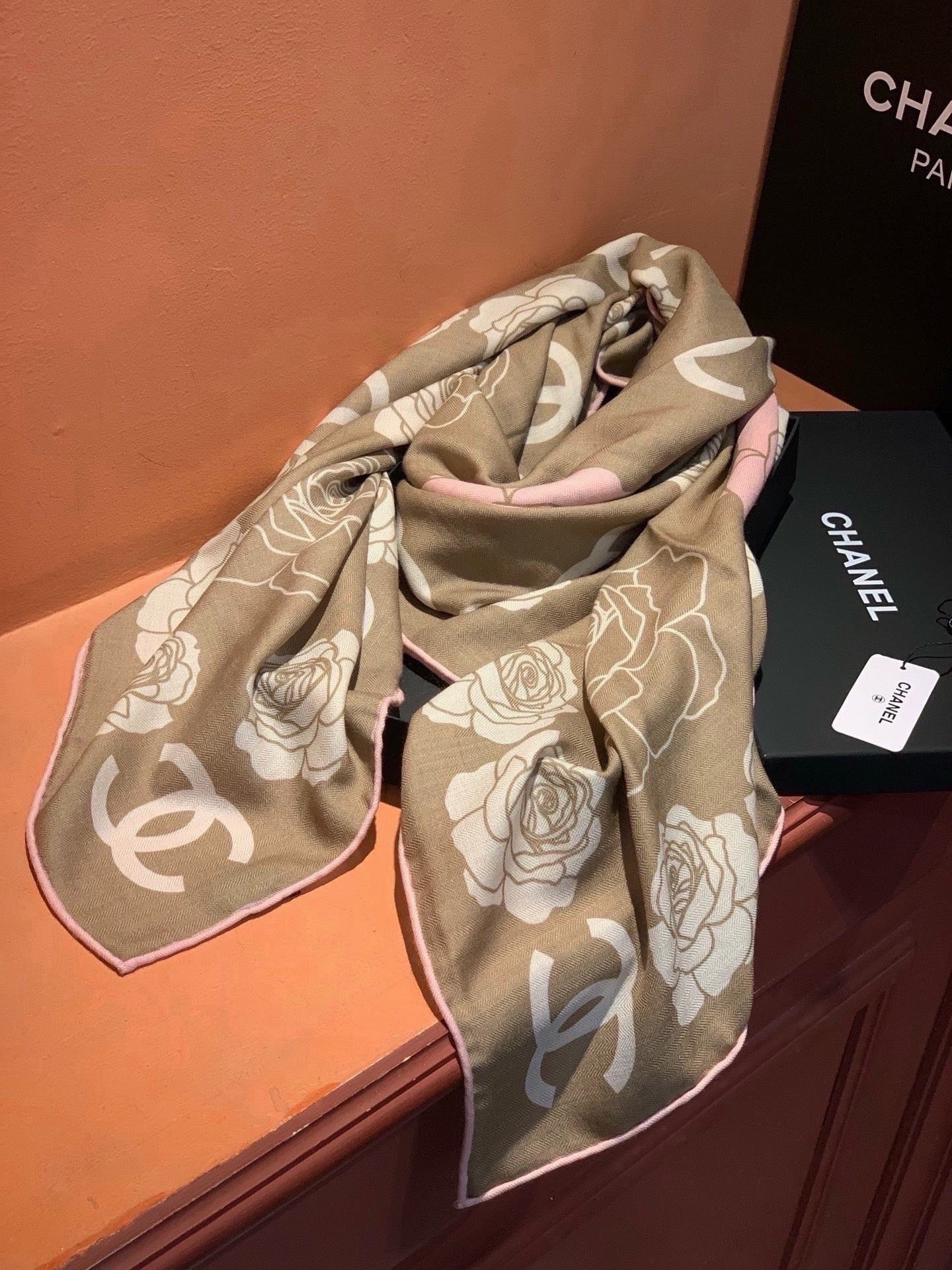 Cheap New Chanel high-quality scarf in 216764, $55 USD- [IB216764] - Replica Chanel Scarf
