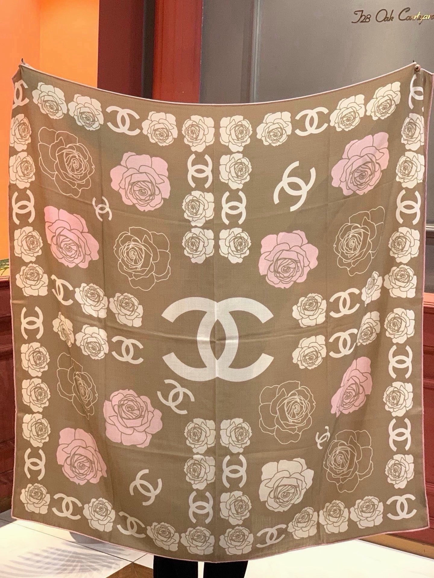 Cheap New Chanel high-quality scarf in 216764, $55 USD- [IB216764] - Replica Chanel Scarf