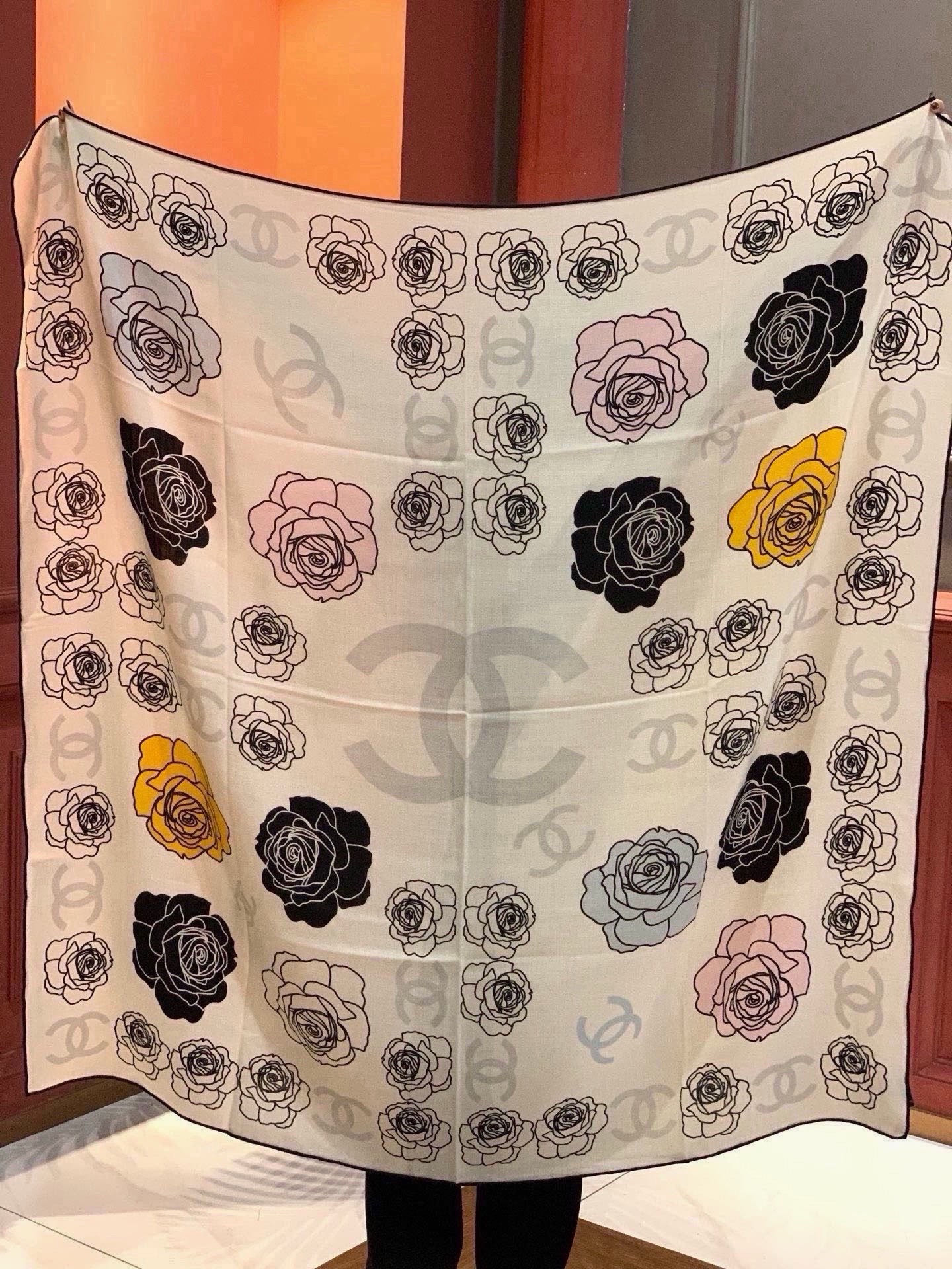 Cheap New Chanel high-quality scarf in 216765, $55 USD- [IB216765] - Replica Chanel Scarf