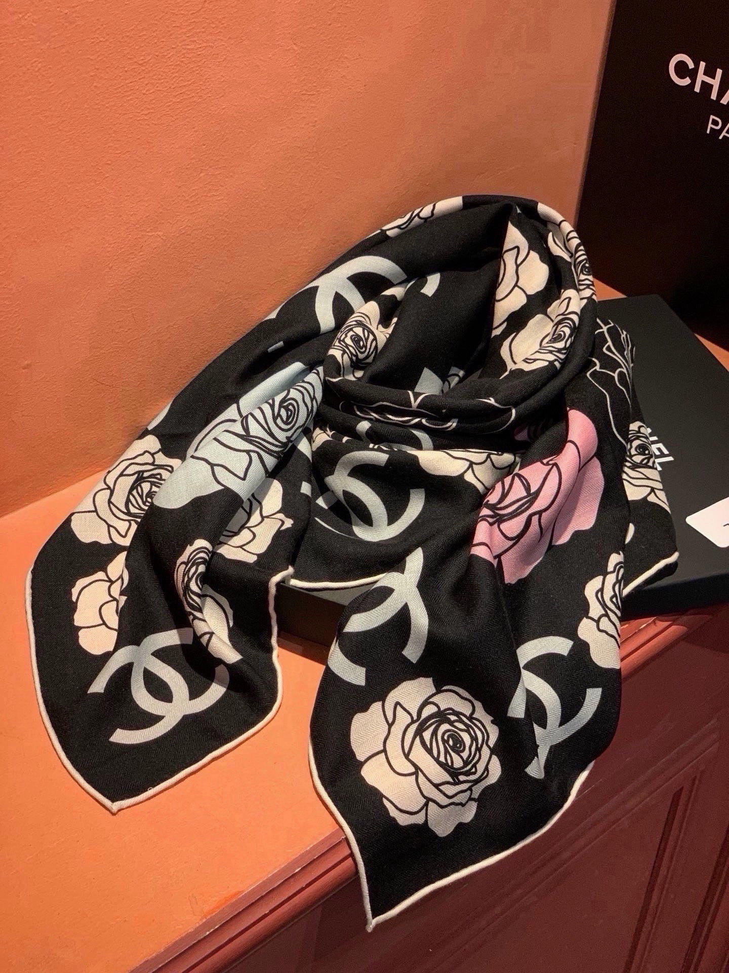 Cheap New Chanel high-quality scarf in 216766, $55 USD- [IB216766] - Replica Chanel Scarf