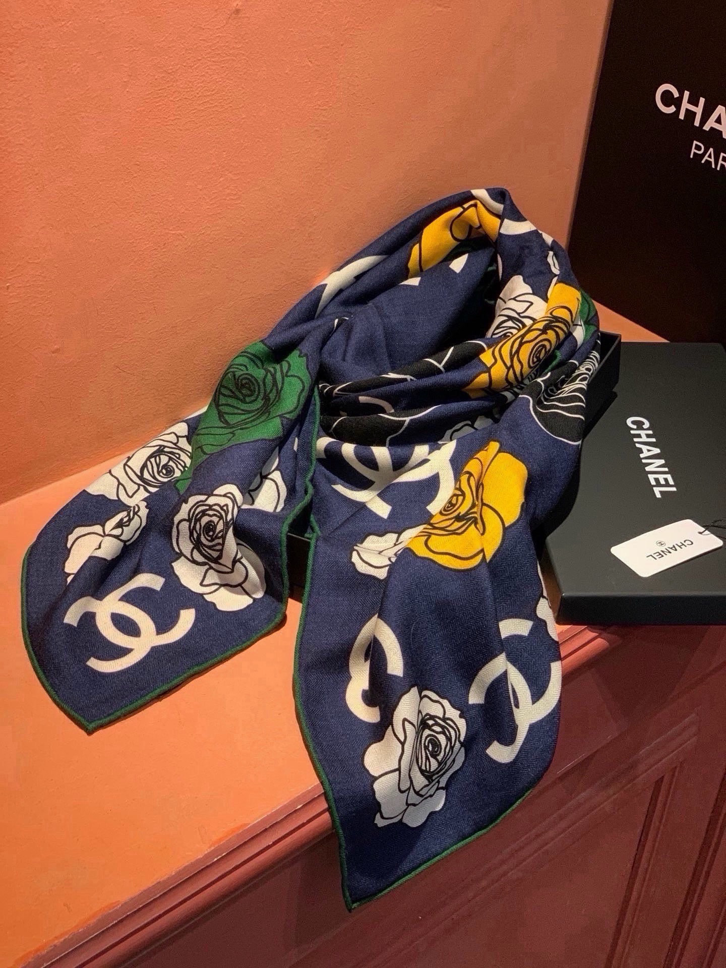 Cheap New Chanel high-quality scarf in 216767, $55 USD- [IB216767] - Replica Chanel Scarf