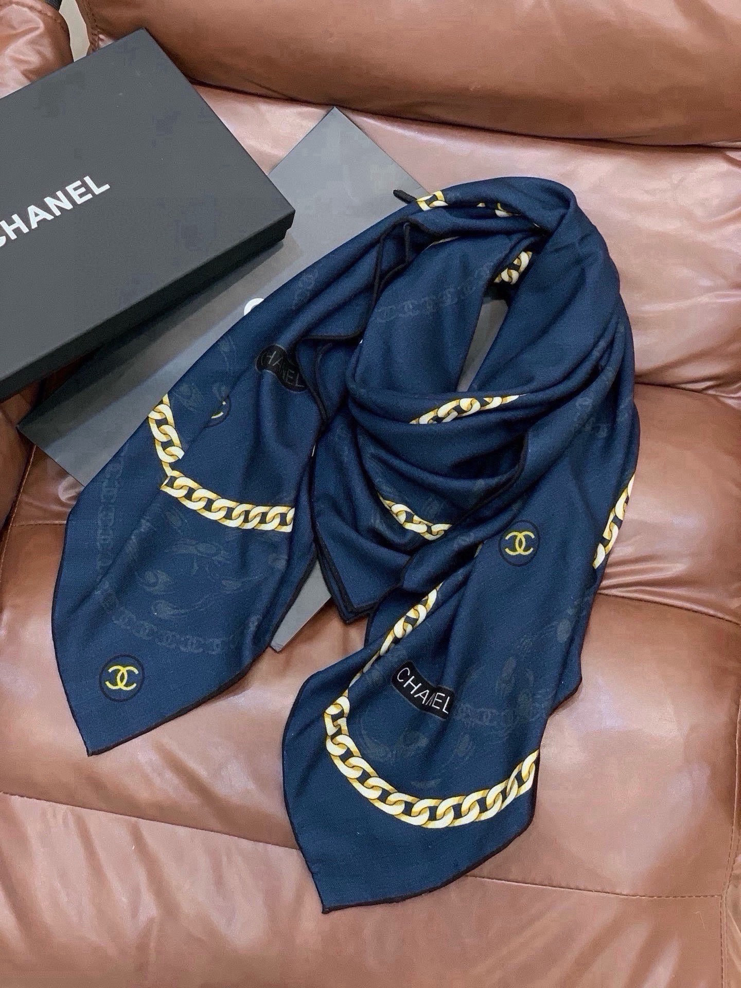 Cheap New Chanel high-quality scarf in 216768, $55 USD- [IB216768] - Replica Chanel Scarf