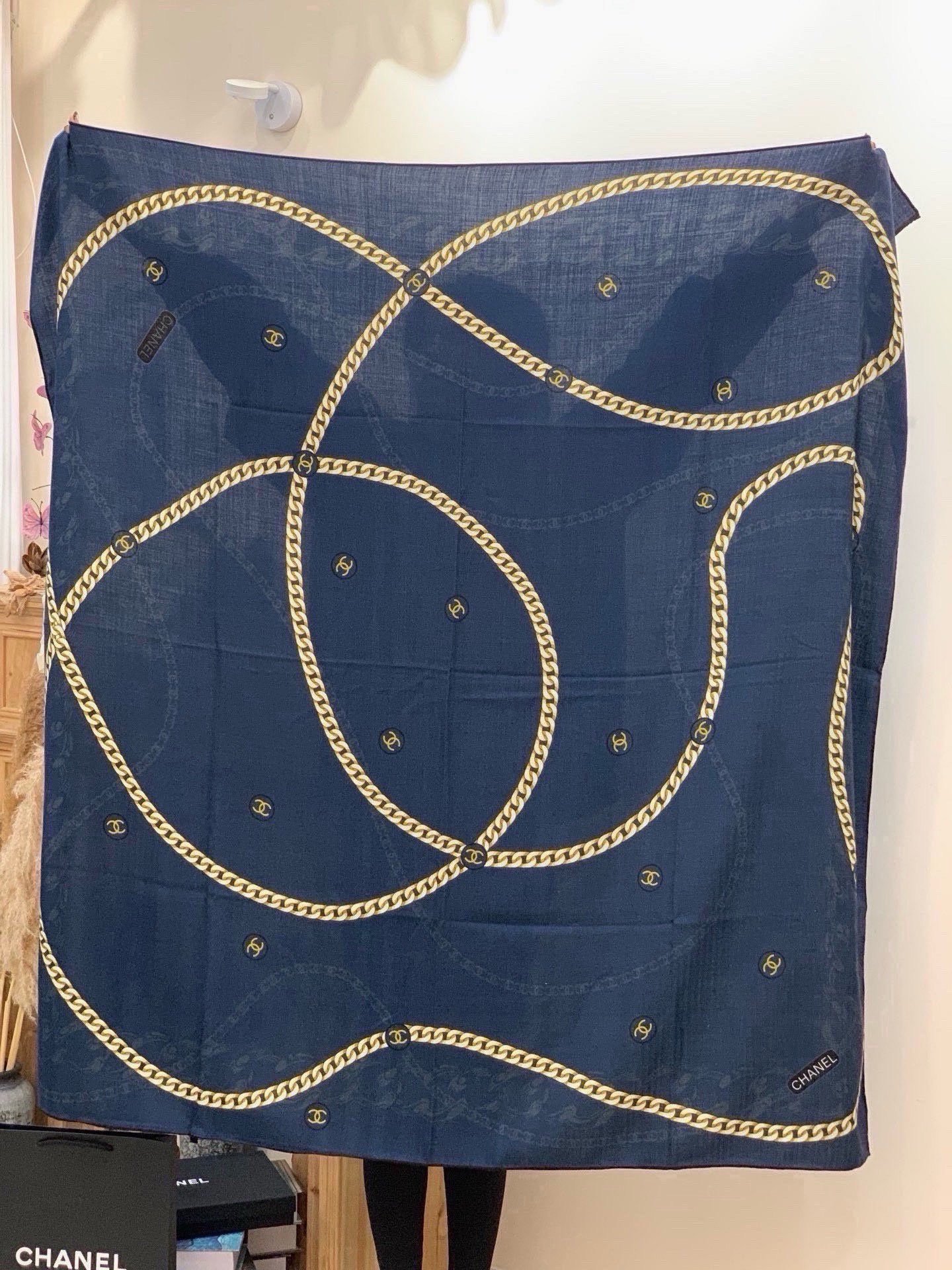 Cheap New Chanel high-quality scarf in 216768, $55 USD- [IB216768] - Replica Chanel Scarf