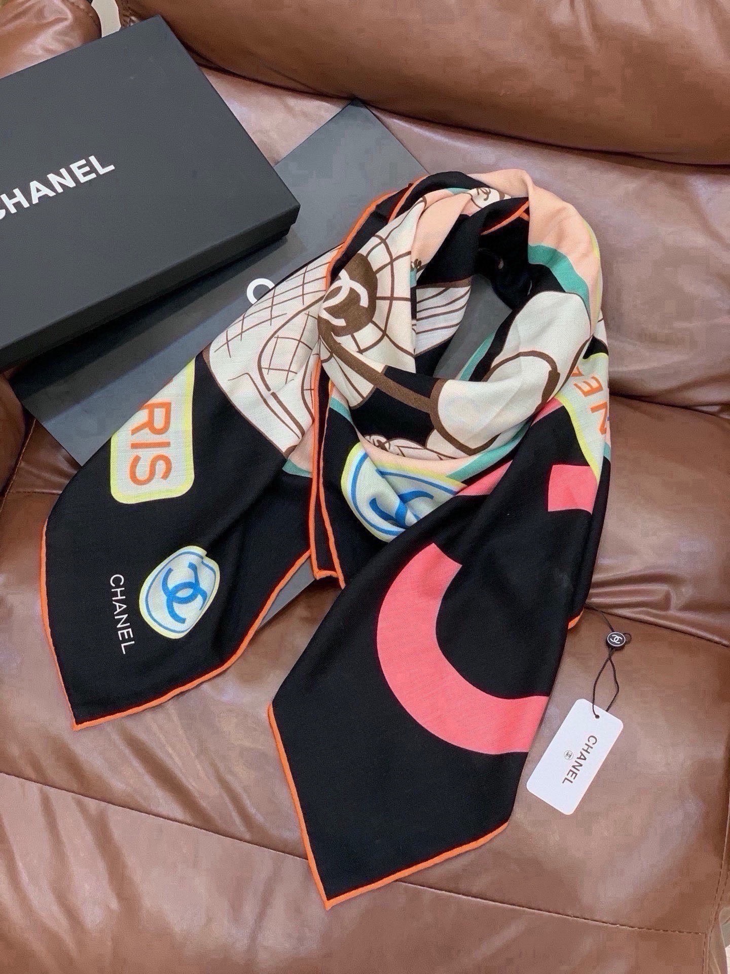 Cheap New Chanel high-quality scarf in 216769, $55 USD- [IB216769] - Replica Chanel Scarf