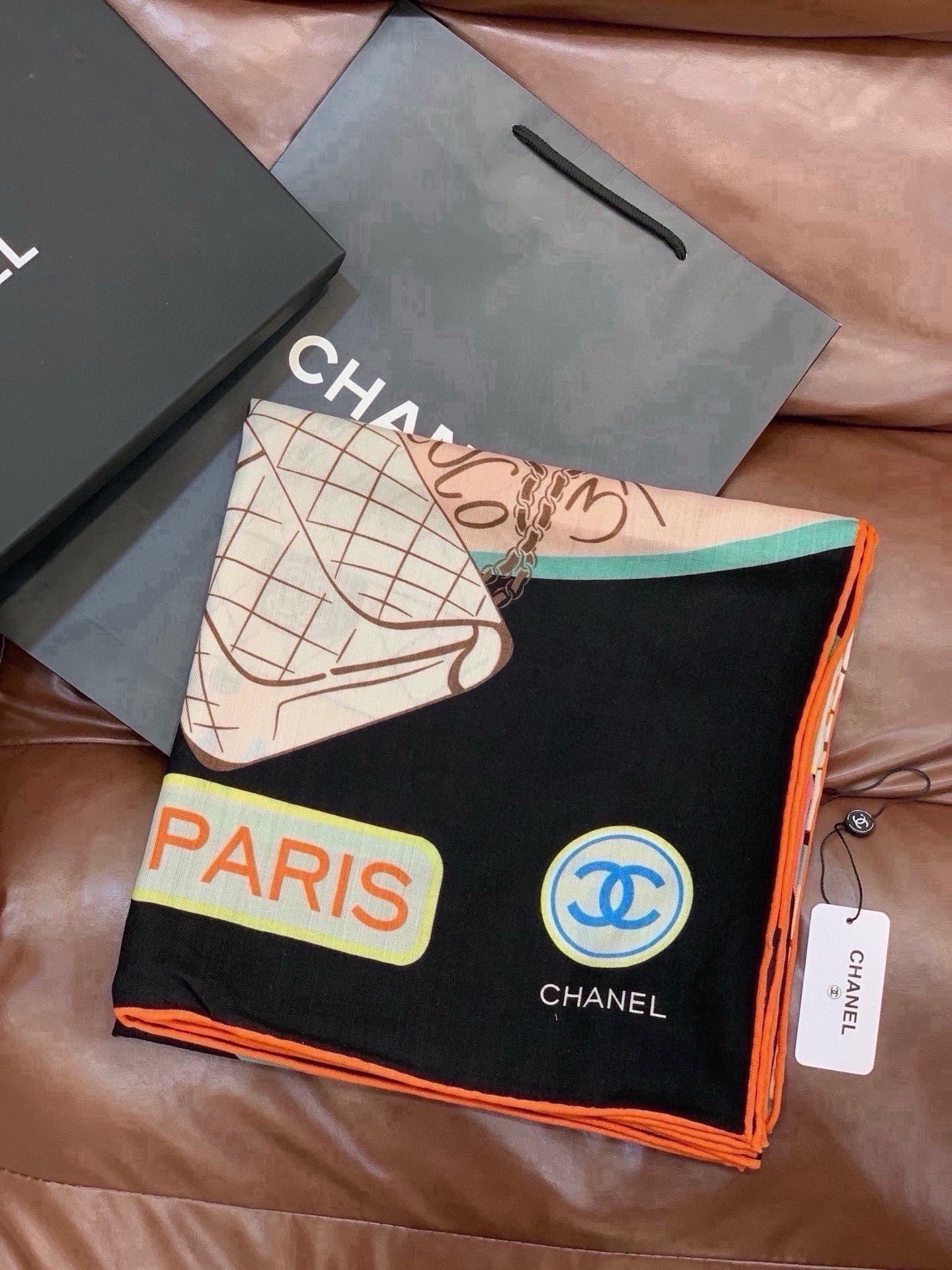 Cheap New Chanel high-quality scarf in 216769, $55 USD- [IB216769] - Replica Chanel Scarf