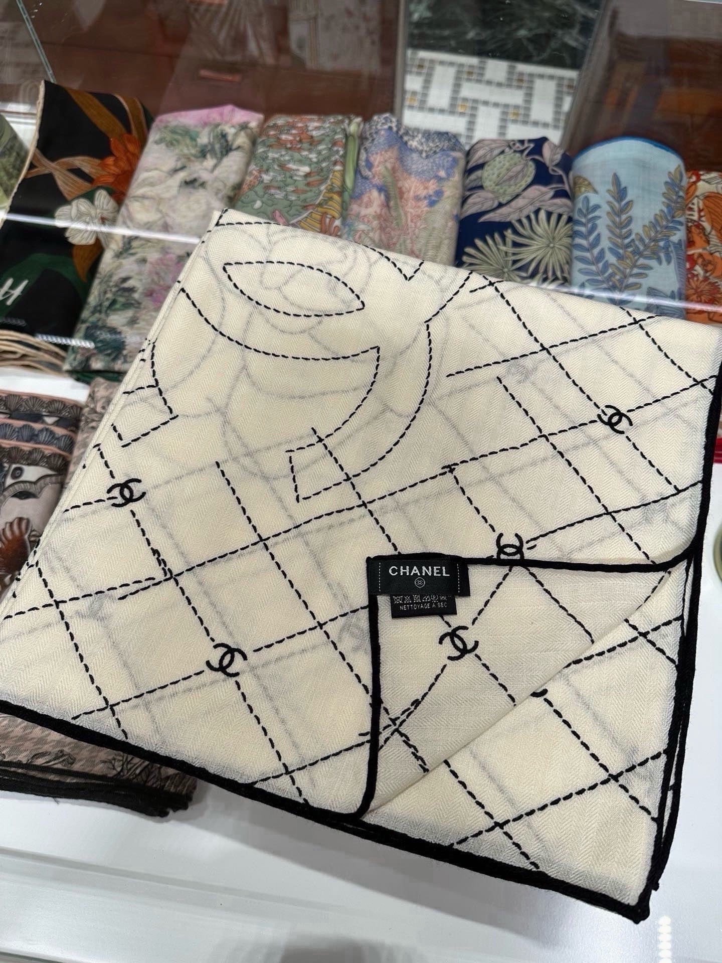 Cheap New Chanel high-quality scarf in 216771, $55 USD- [IB216771] - Replica Chanel Scarf