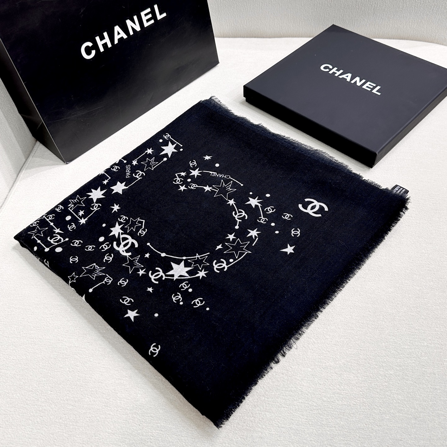 Cheap New Chanel high-quality scarf in 216774, $55 USD- [IB216774] - Replica Chanel Scarf