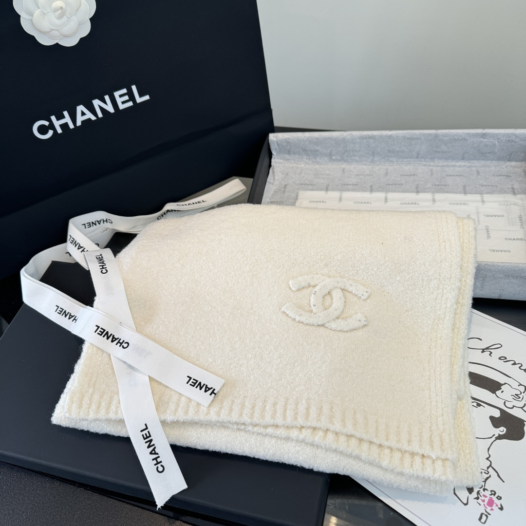 Cheap New Chanel high-quality scarf in 216777, $55 USD- [IB216777] - Replica Chanel Scarf