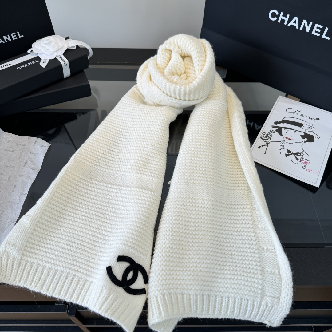 Cheap New Chanel high-quality scarf in 216780, $55 USD- [IB216780] - Replica Chanel Scarf