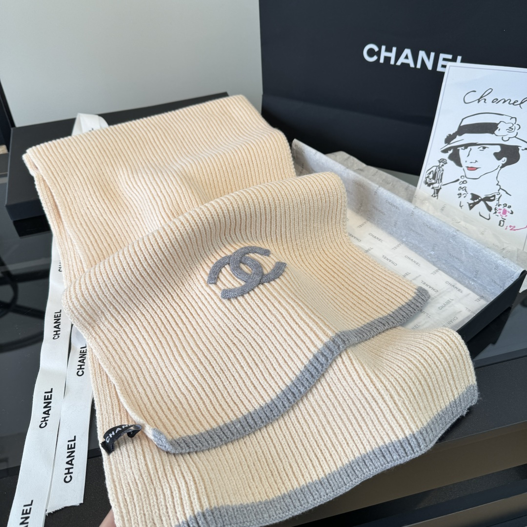 Cheap New Chanel high-quality scarf in 216782, $55 USD- [IB216782] - Replica Chanel Scarf