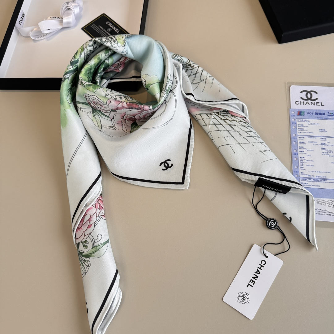 Cheap New Chanel high-quality scarf in 216783, $55 USD- [IB216783] - Replica Chanel Scarf
