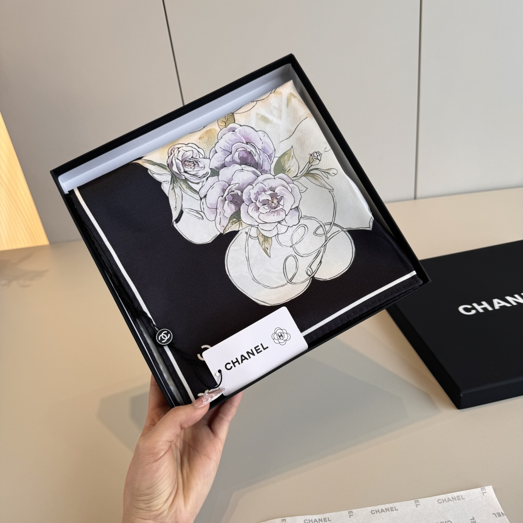 Cheap New Chanel high-quality scarf in 216784, $55 USD- [IB216784] - Replica Chanel Scarf