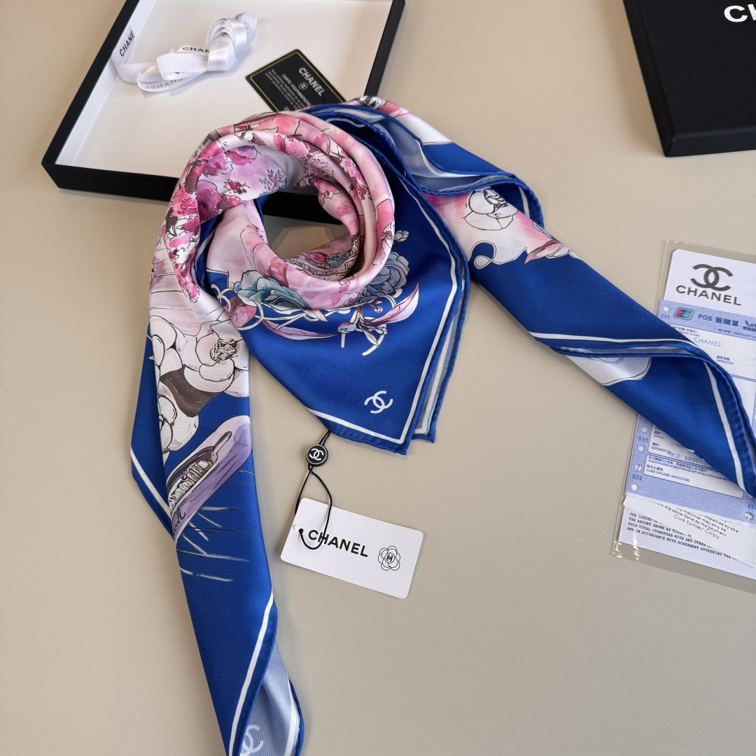 Cheap New Chanel high-quality scarf in 216785, $55 USD- [IB216785] - Replica Chanel Scarf