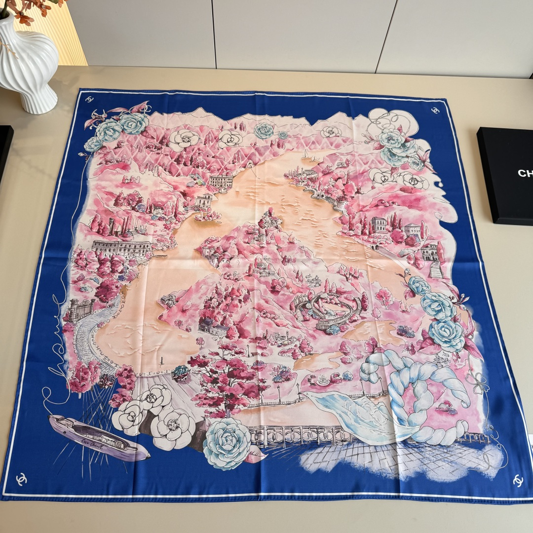 Cheap New Chanel high-quality scarf in 216785, $55 USD- [IB216785] - Replica Chanel Scarf