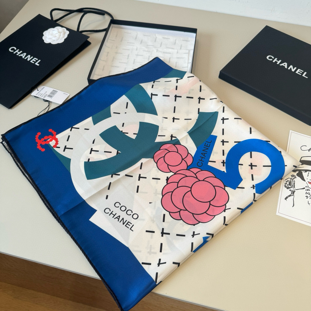 Cheap New Chanel high-quality scarf in 216786, $55 USD- [IB216786] - Replica Chanel Scarf