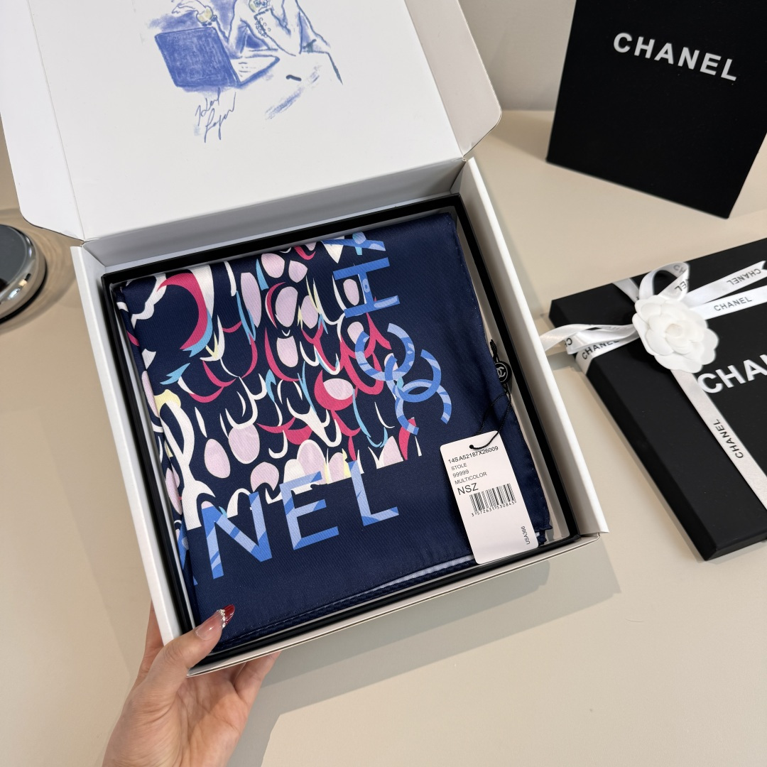 Cheap New Chanel high-quality scarf in 216789, $55 USD- [IB216789] - Replica Chanel Scarf
