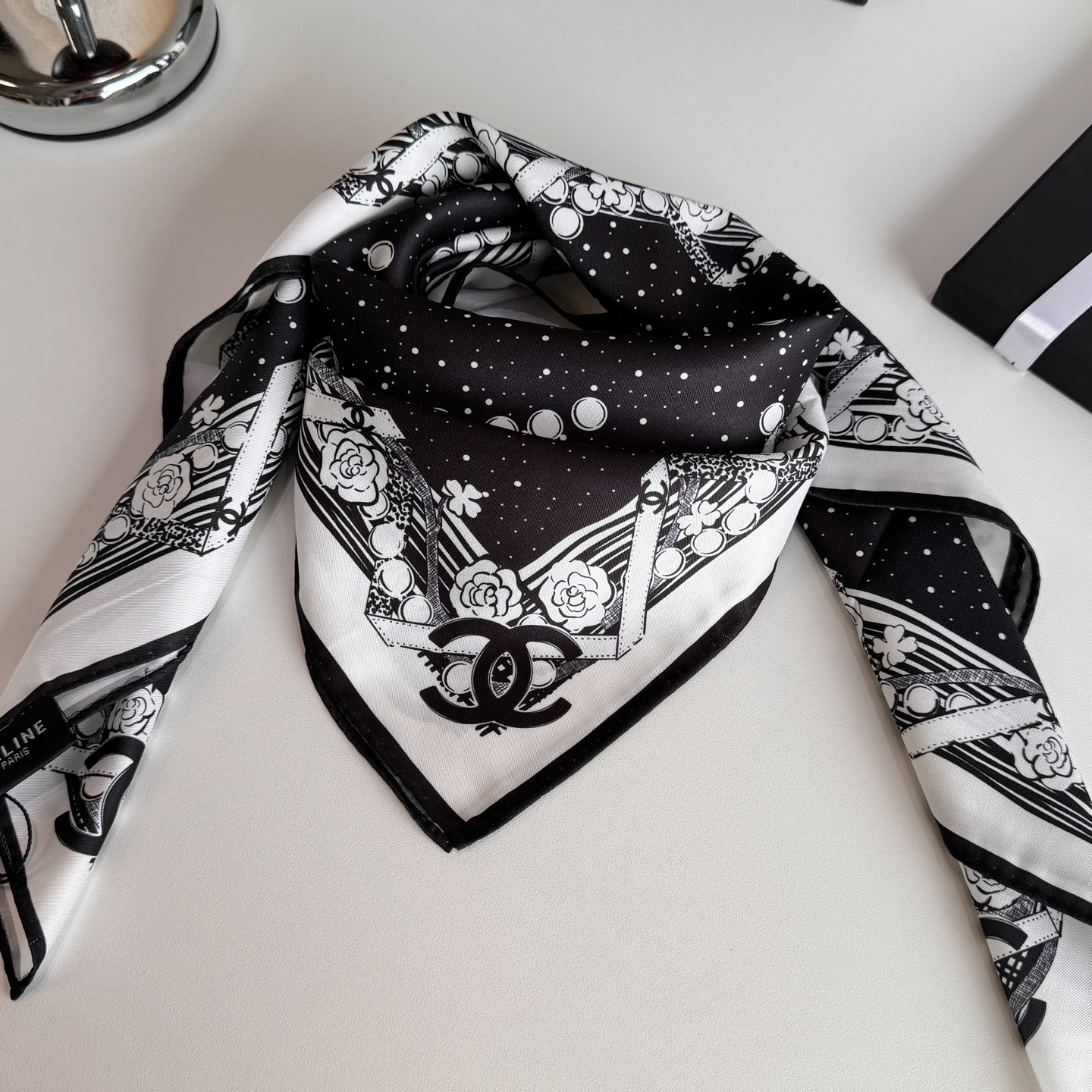 Cheap New Chanel high-quality scarf in 216794, $55 USD- [IB216794] - Replica Chanel Scarf