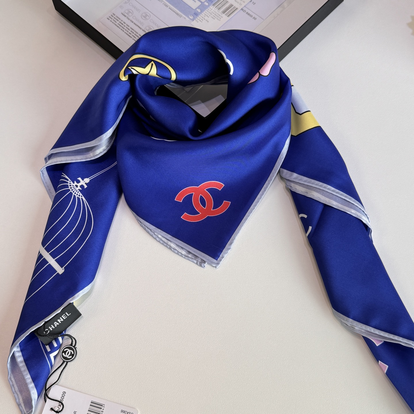 Cheap New Chanel high-quality scarf in 216795, $55 USD- [IB216795] - Replica Chanel Scarf
