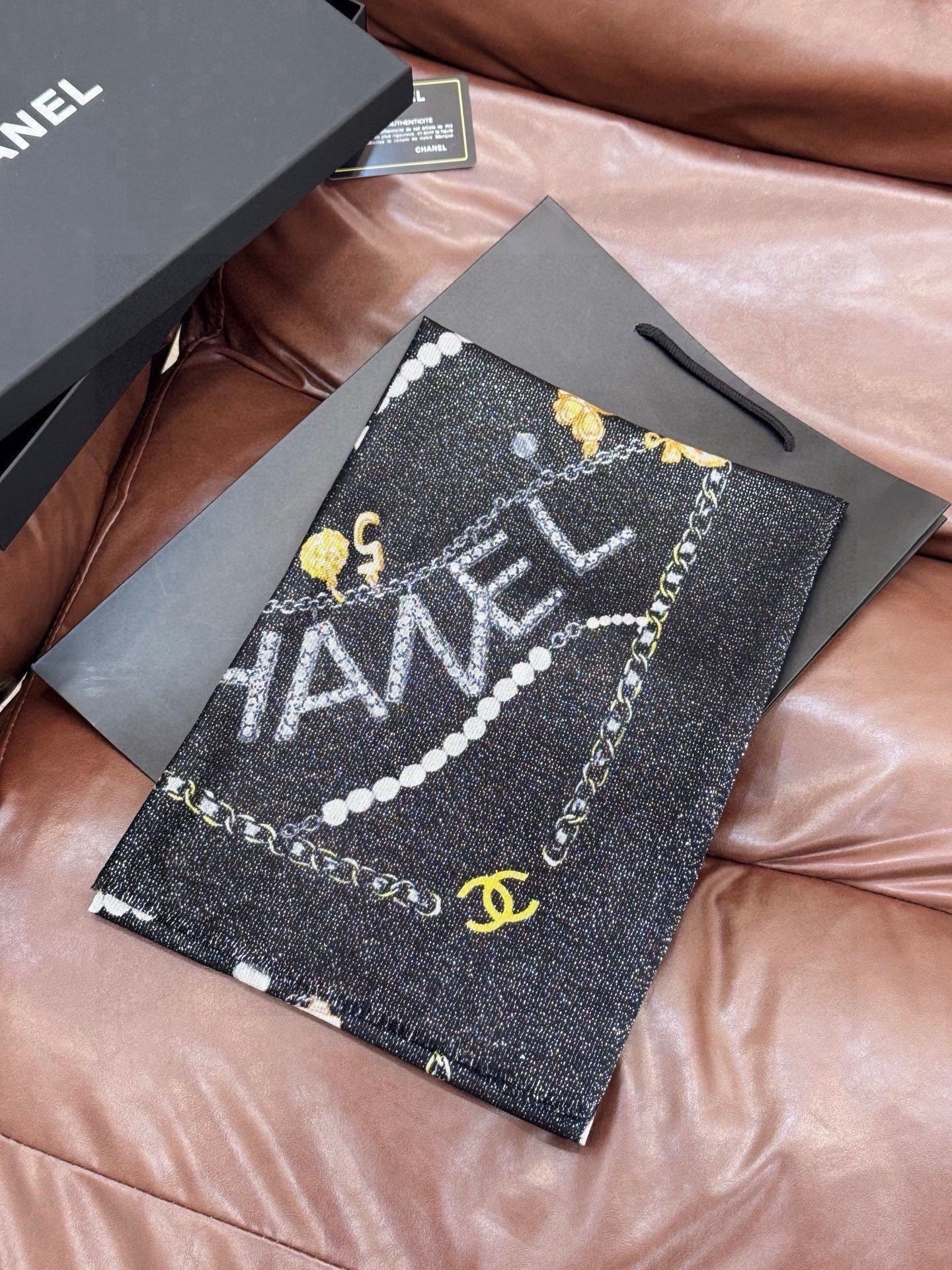 Cheap New Chanel high-quality scarf in 216800, $55 USD- [IB216800] - Replica Chanel Scarf