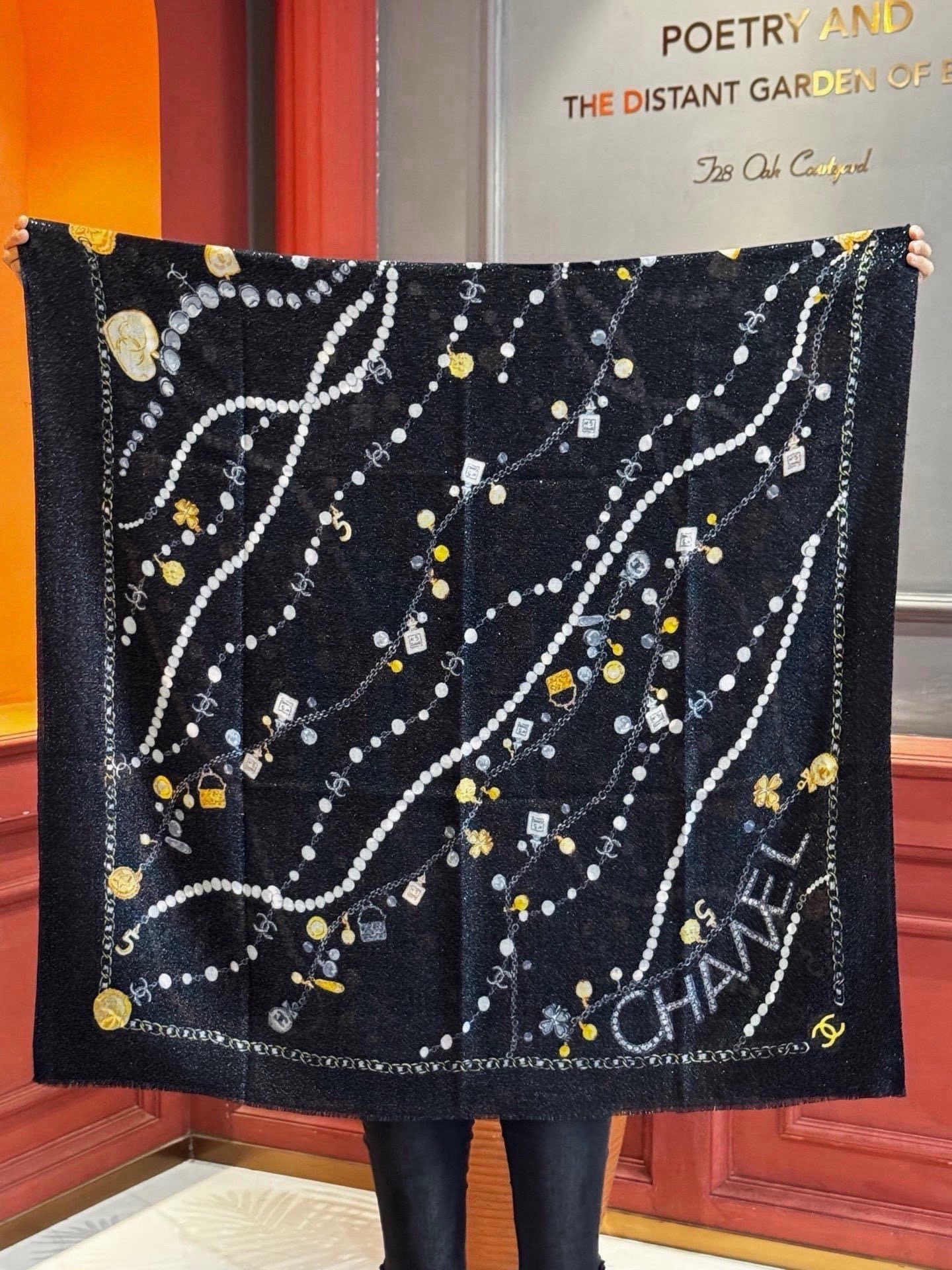 Cheap New Chanel high-quality scarf in 216800, $55 USD- [IB216800] - Replica Chanel Scarf