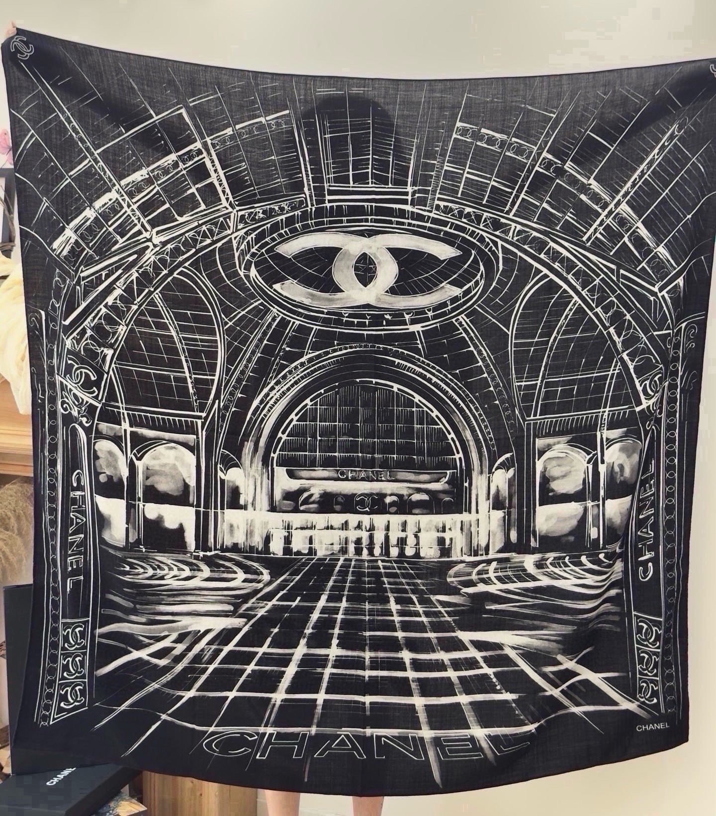 Cheap New Chanel high-quality scarf in 216804, $55 USD- [IB216804] - Replica Chanel Scarf