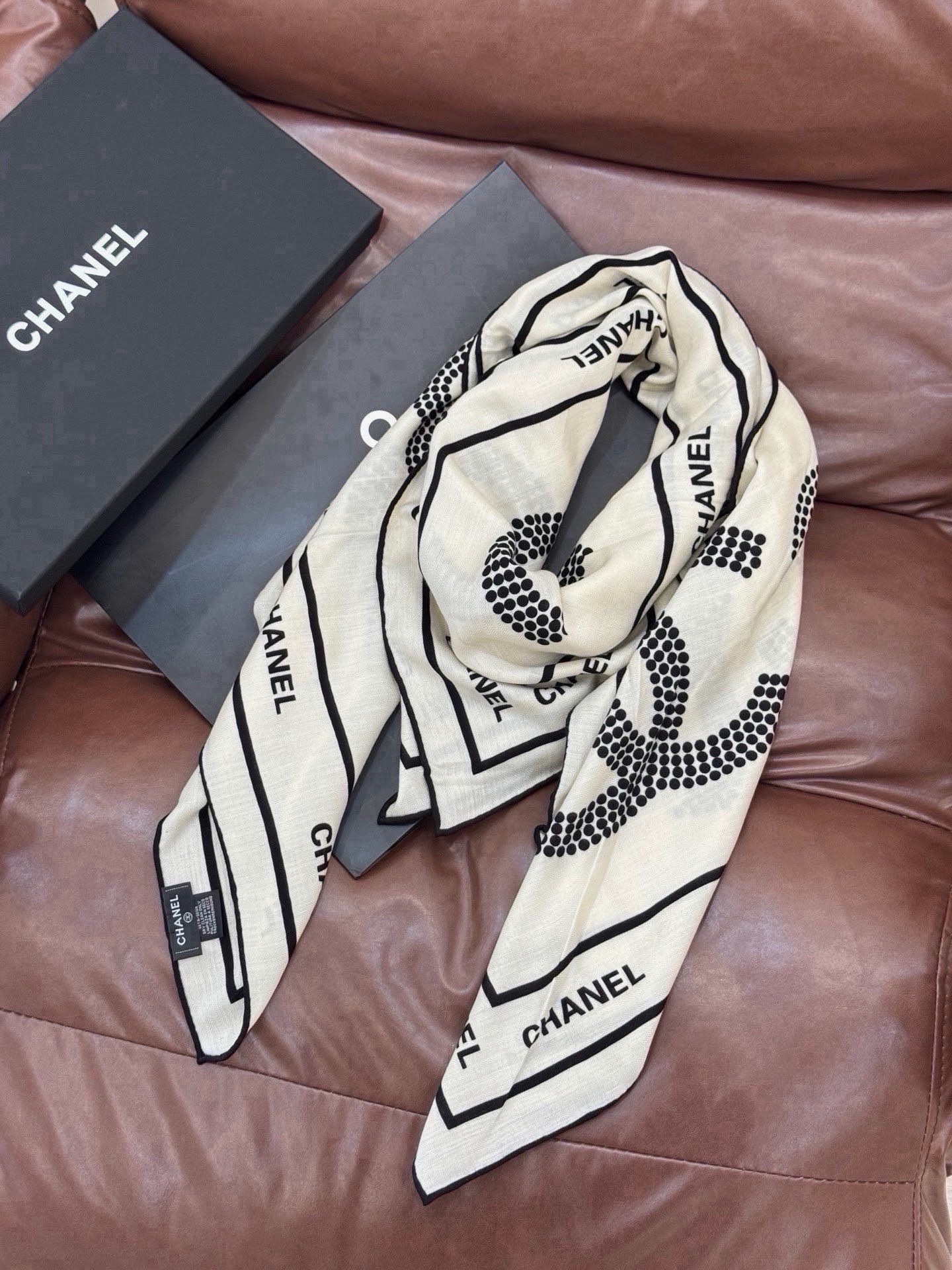 Cheap New Chanel high-quality scarf in 216805, $55 USD- [IB216805] - Replica Chanel Scarf