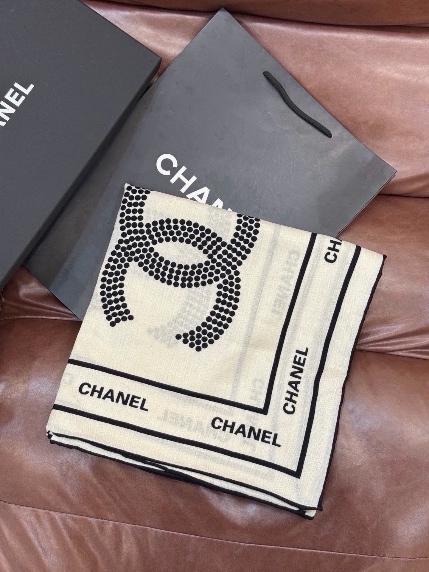 Cheap New Chanel high-quality scarf in 216805, $55 USD- [IB216805] - Replica Chanel Scarf