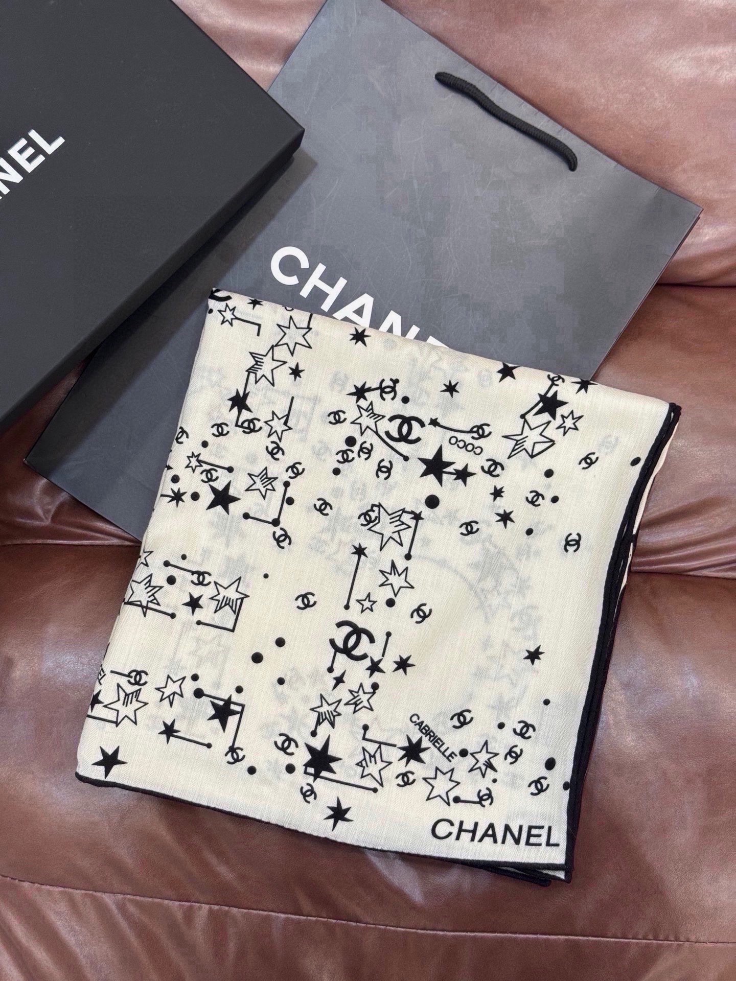 Cheap New Chanel high-quality scarf in 216806, $55 USD- [IB216806] - Replica Chanel Scarf