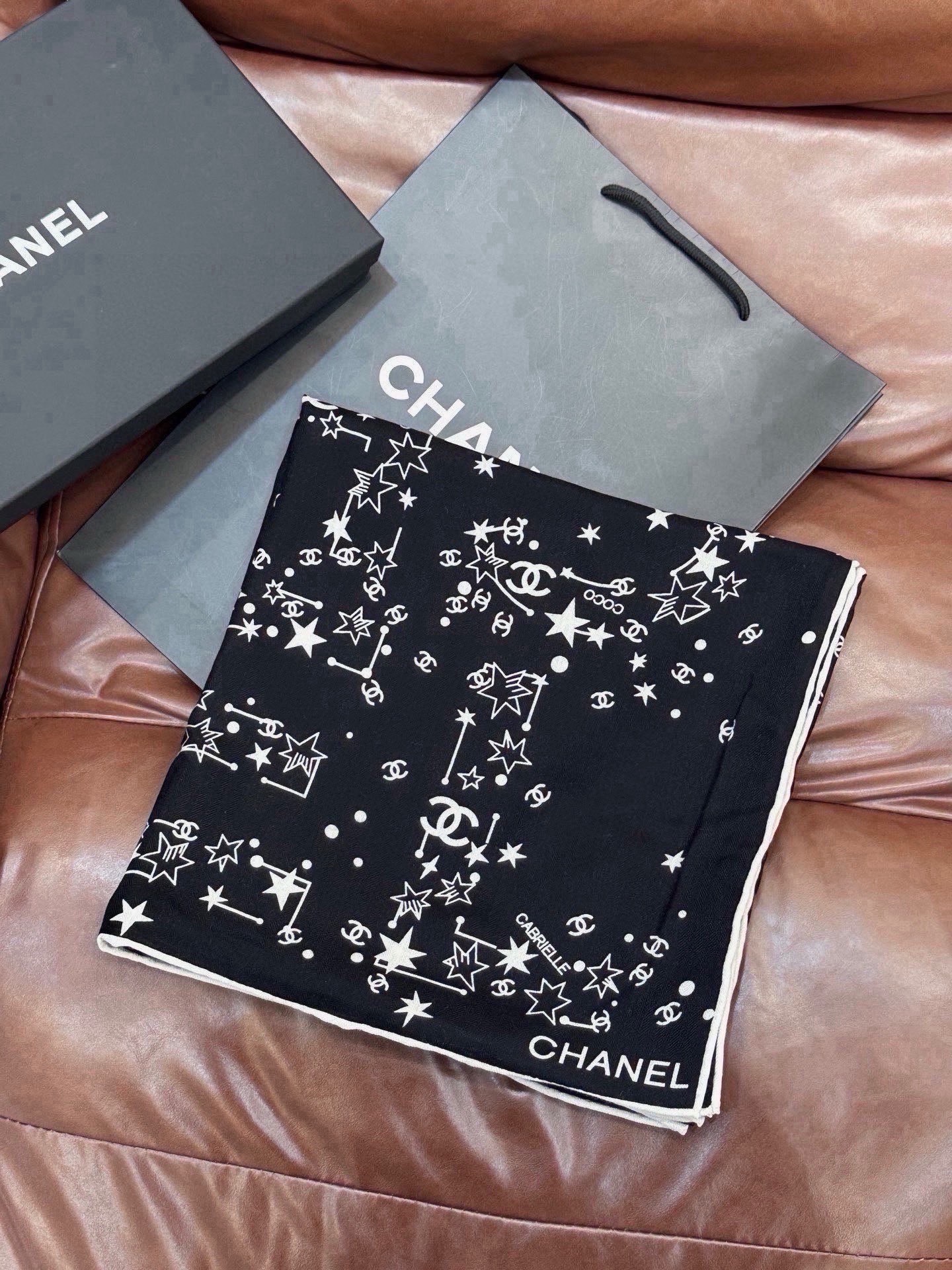 Cheap New Chanel high-quality scarf in 216807, $55 USD- [IB216807] - Replica Chanel Scarf