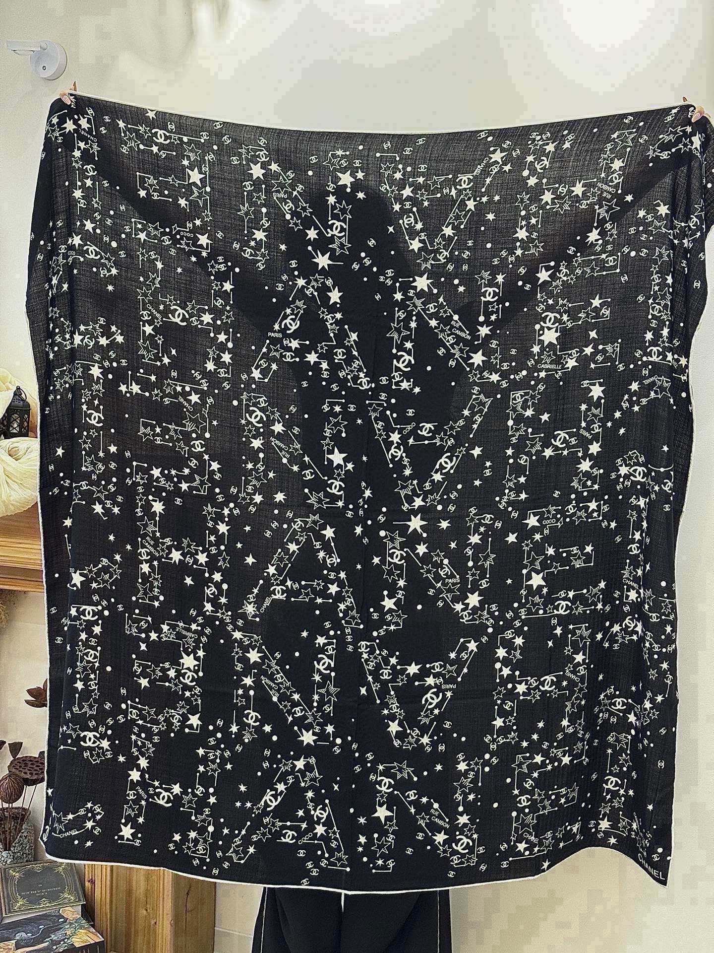 Cheap New Chanel high-quality scarf in 216807, $55 USD- [IB216807] - Replica Chanel Scarf