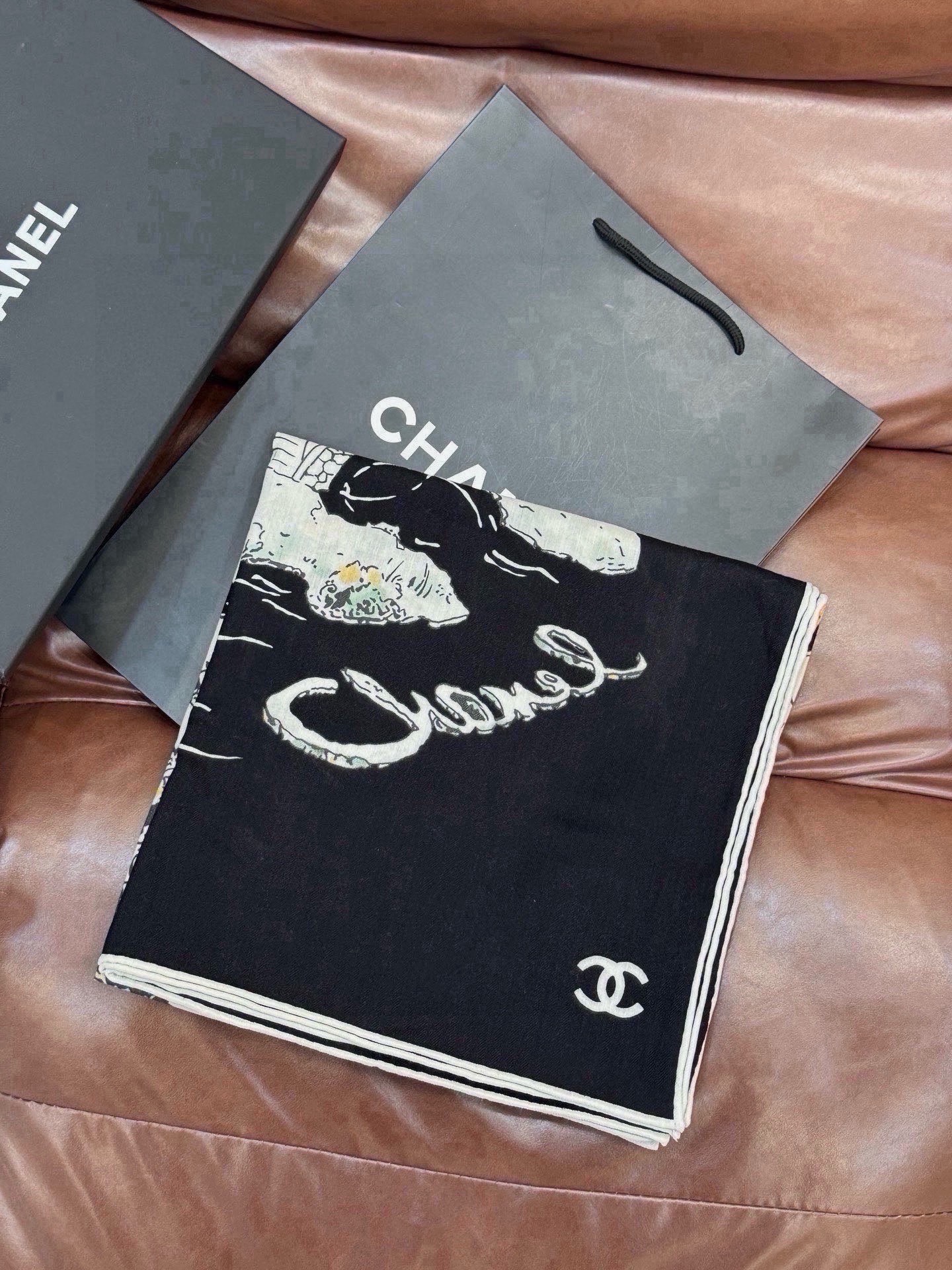 Cheap New Chanel high-quality scarf in 216809, $55 USD- [IB216809] - Replica Chanel Scarf