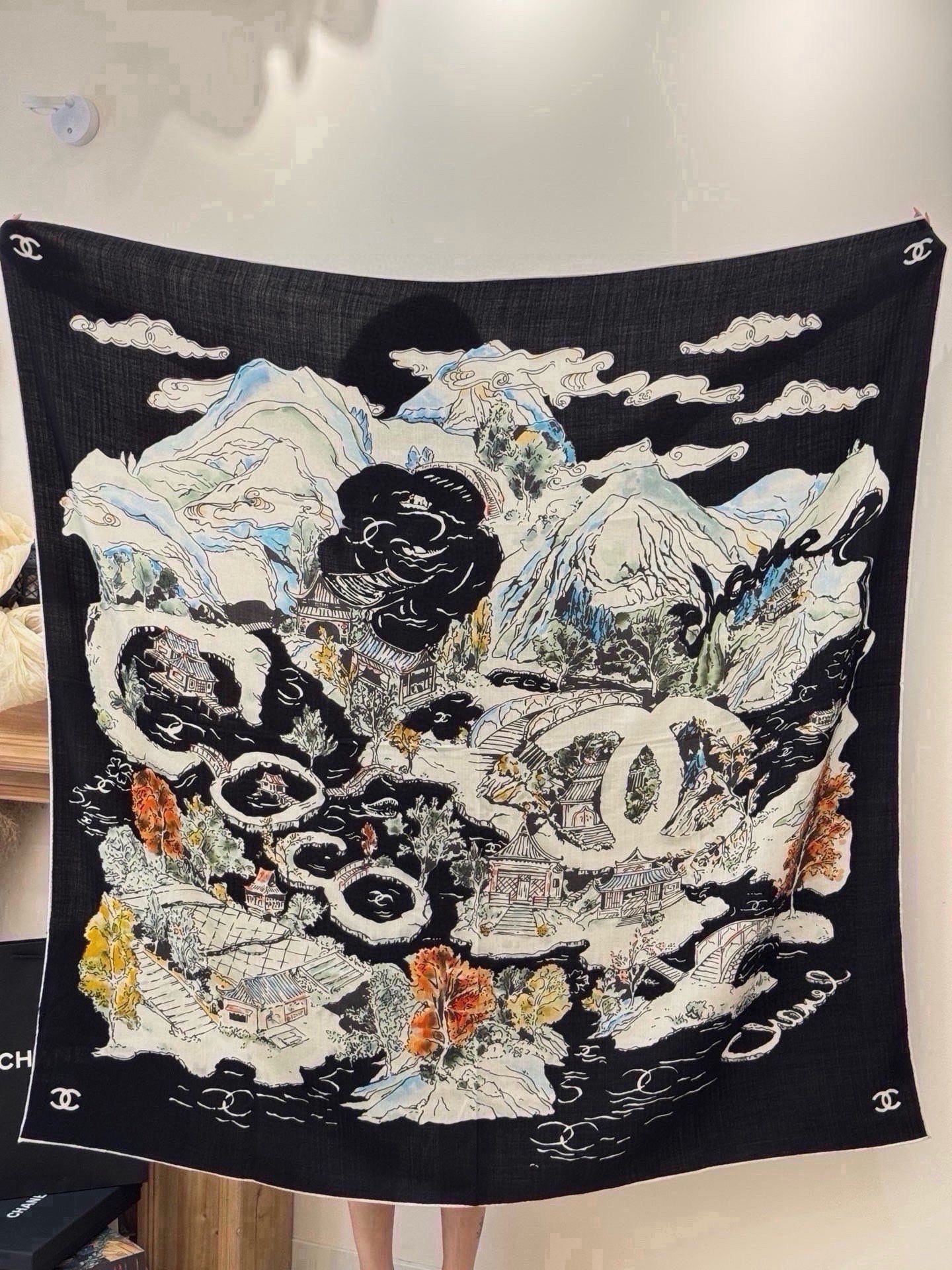 Cheap New Chanel high-quality scarf in 216809, $55 USD- [IB216809] - Replica Chanel Scarf