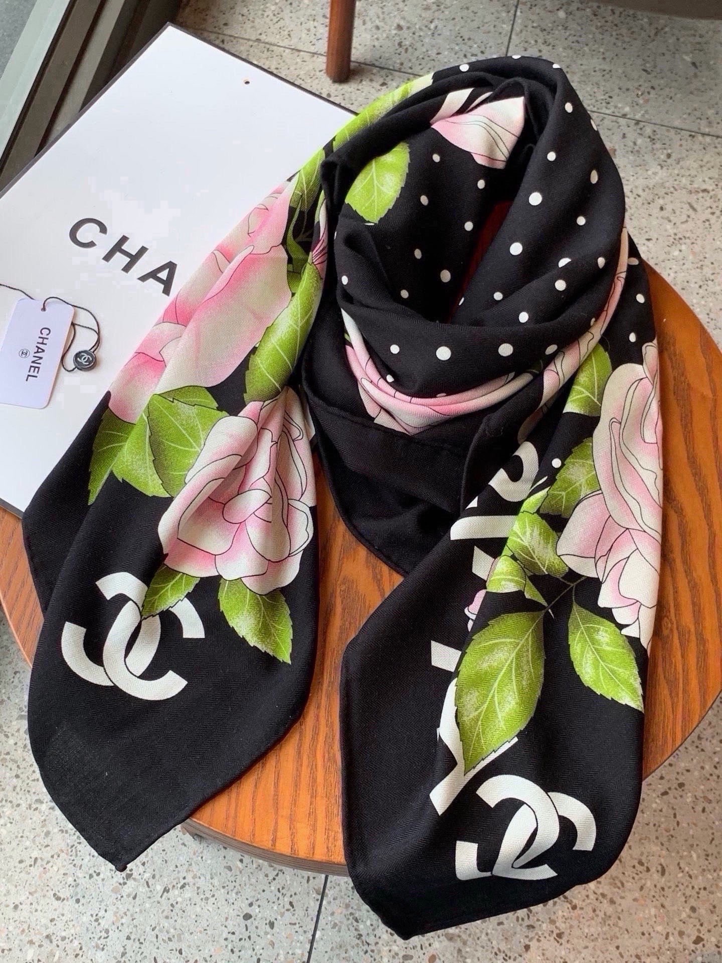 Cheap New Chanel high-quality scarf in 216810, $55 USD- [IB216810] - Replica Chanel Scarf