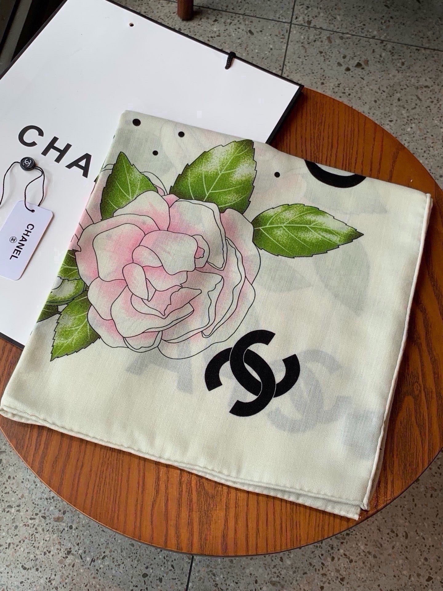 Cheap New Chanel high-quality scarf in 216811, $55 USD- [IB216811] - Replica Chanel Scarf