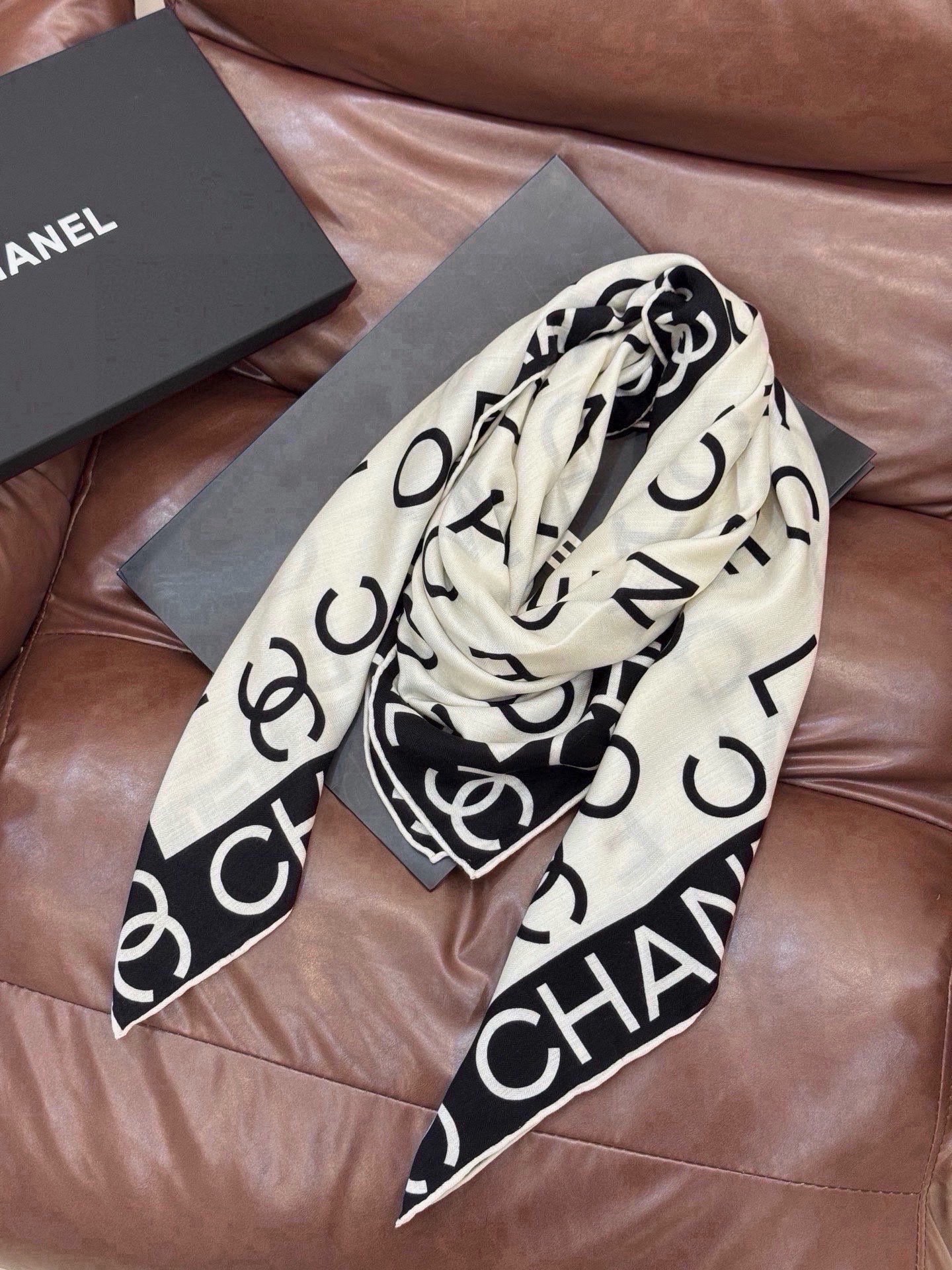Cheap New Chanel high-quality scarf in 216812, $55 USD- [IB216812] - Replica Chanel Scarf