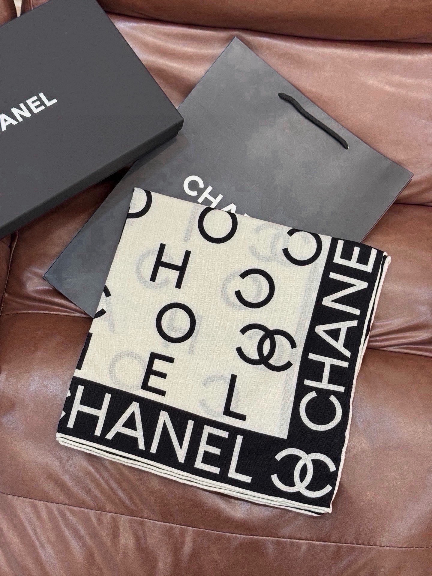 Cheap New Chanel high-quality scarf in 216812, $55 USD- [IB216812] - Replica Chanel Scarf