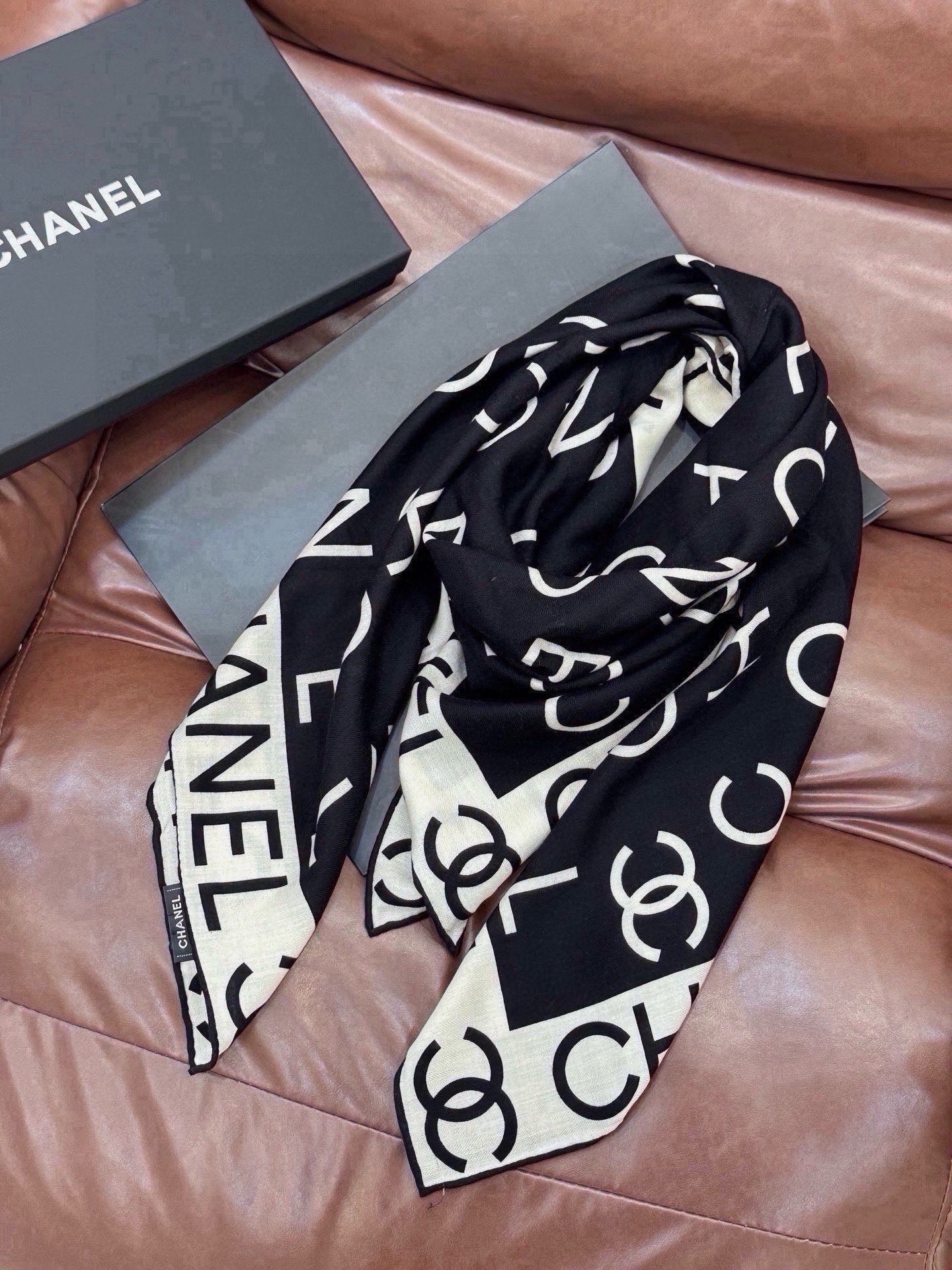 Cheap New Chanel high-quality scarf in 216813, $55 USD- [IB216813] - Replica Chanel Scarf