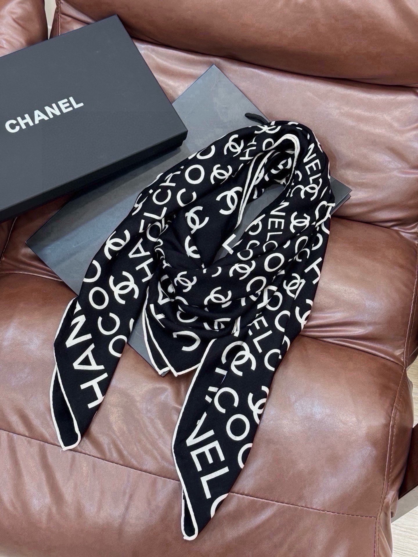 Cheap New Chanel high-quality scarf in 216814, $55 USD- [IB216814] - Replica Chanel Scarf