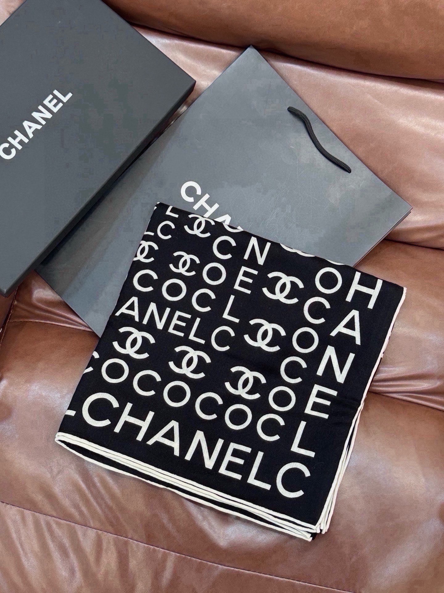 Cheap New Chanel high-quality scarf in 216814, $55 USD- [IB216814] - Replica Chanel Scarf