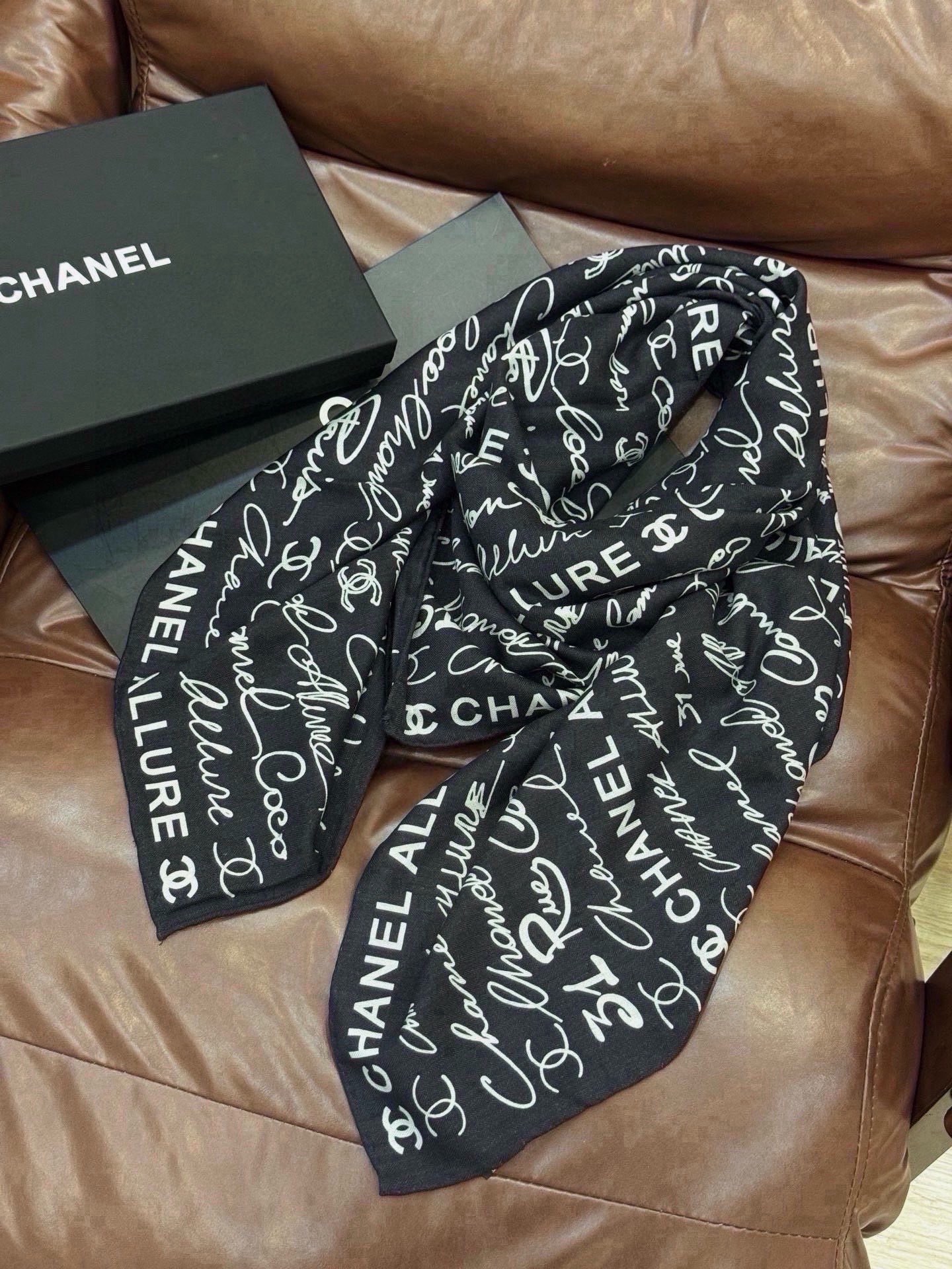Cheap New Chanel high-quality scarf in 216816, $55 USD- [IB216816] - Replica Chanel Scarf