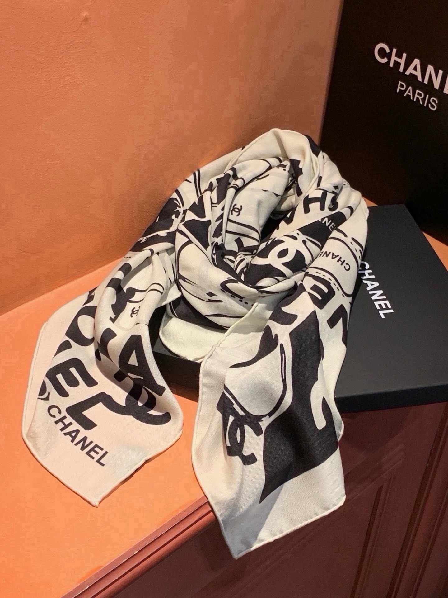 Cheap New Chanel high-quality scarf in 216817, $55 USD- [IB216817] - Replica Chanel Scarf