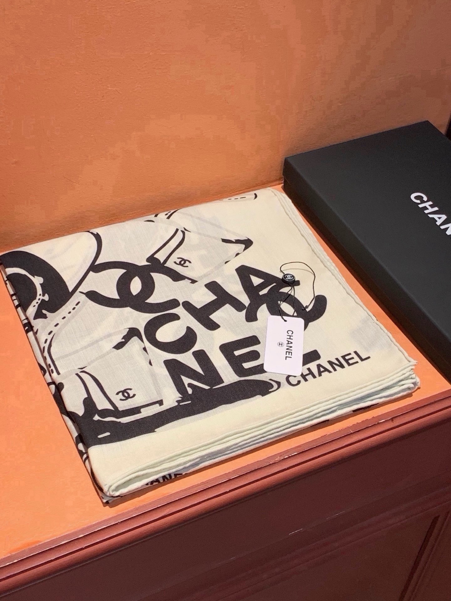Cheap New Chanel high-quality scarf in 216817, $55 USD- [IB216817] - Replica Chanel Scarf