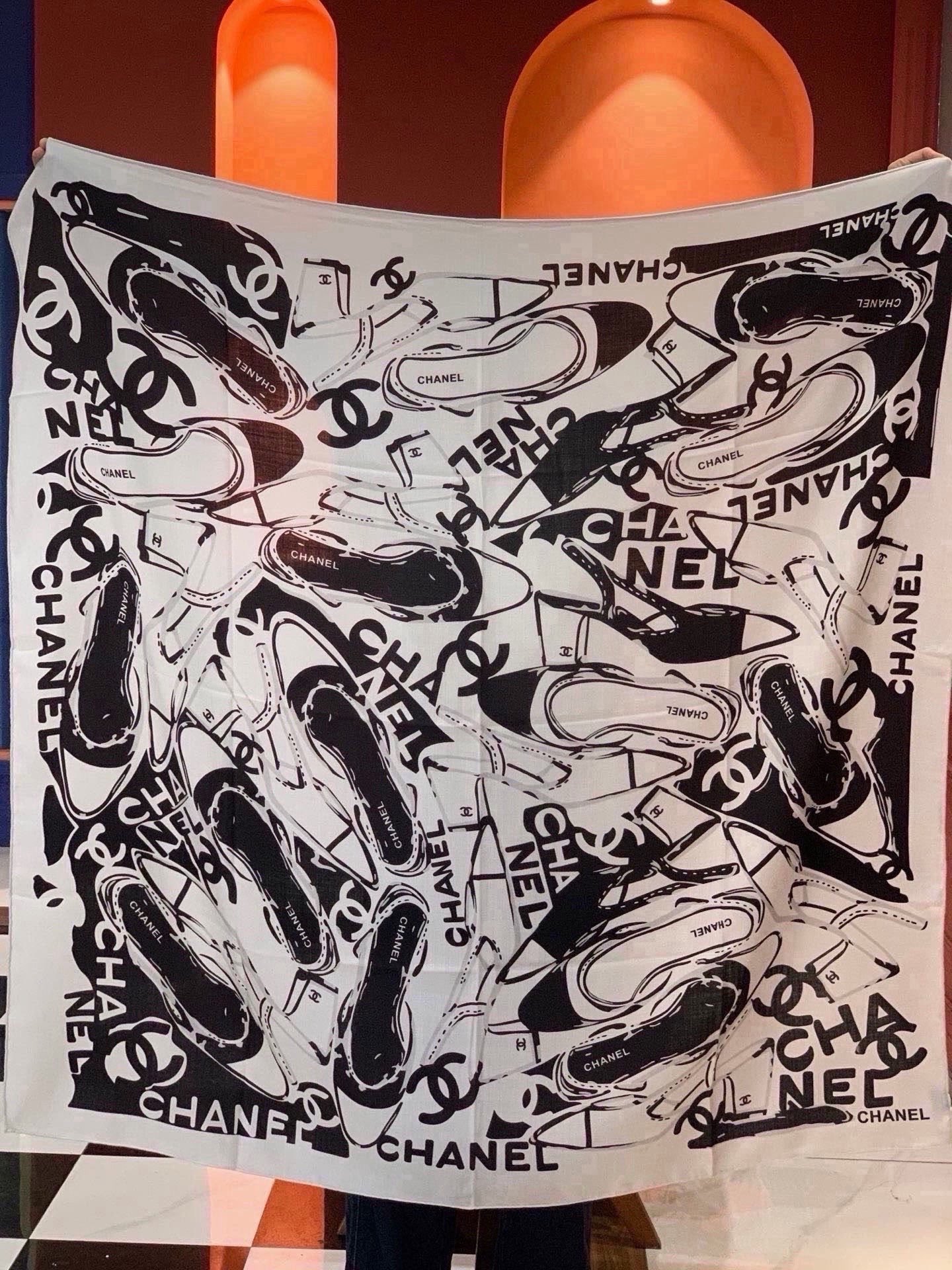 Cheap New Chanel high-quality scarf in 216817, $55 USD- [IB216817] - Replica Chanel Scarf
