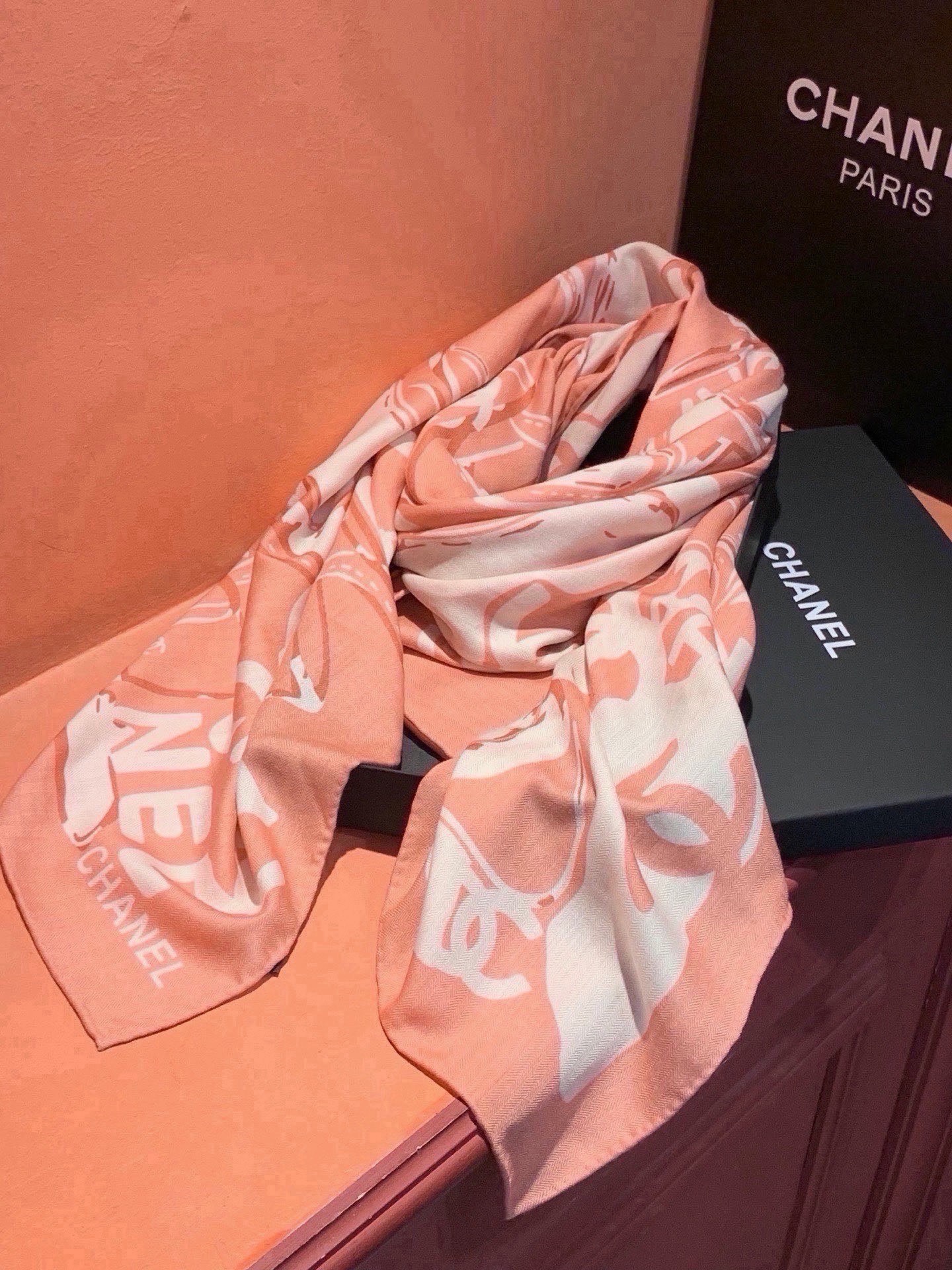 Cheap New Chanel high-quality scarf in 216819, $55 USD- [IB216819] - Replica Chanel Scarf