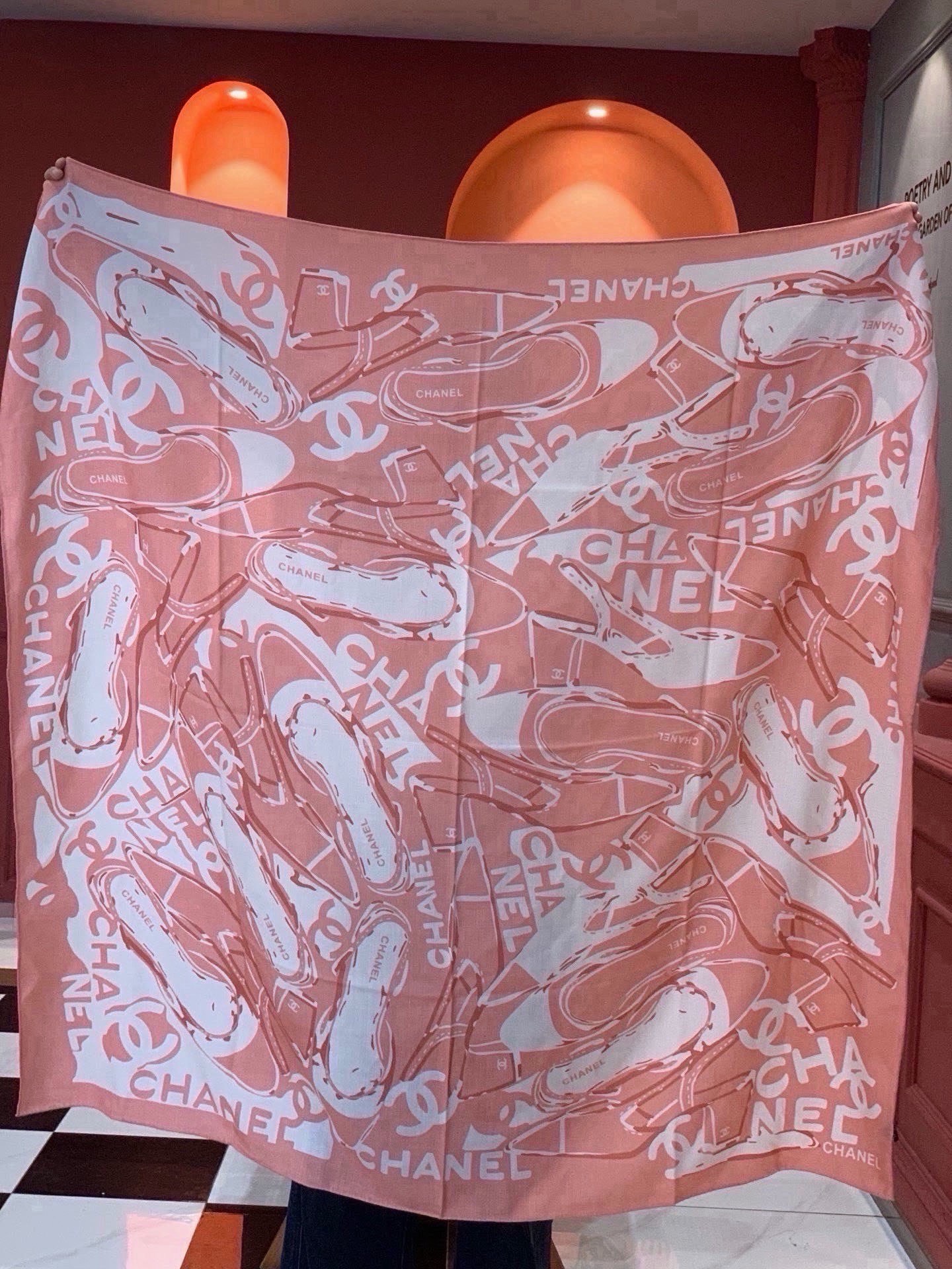 Cheap New Chanel high-quality scarf in 216819, $55 USD- [IB216819] - Replica Chanel Scarf