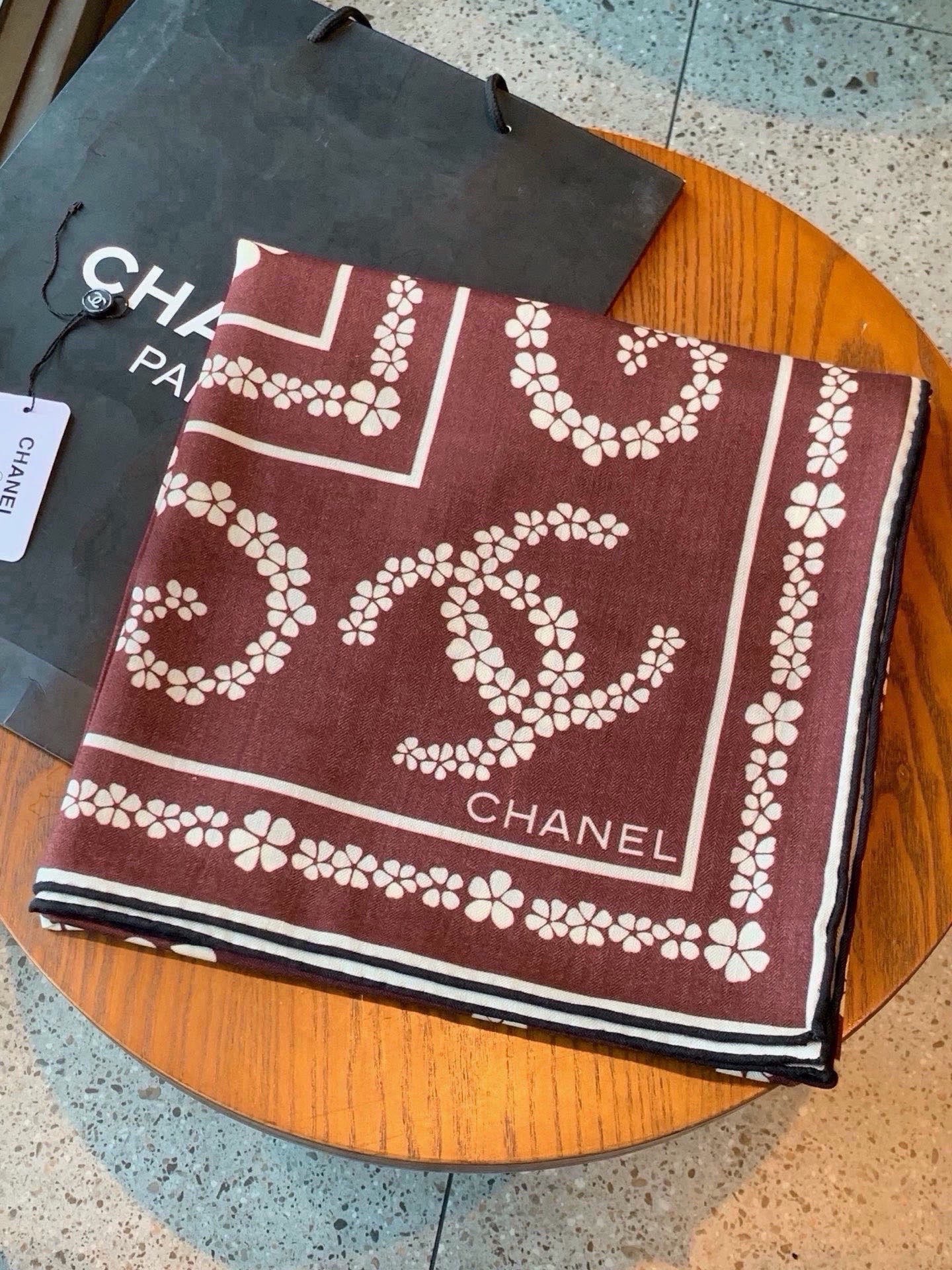 Cheap New Chanel high-quality scarf in 216820, $55 USD- [IB216820] - Replica Chanel Scarf