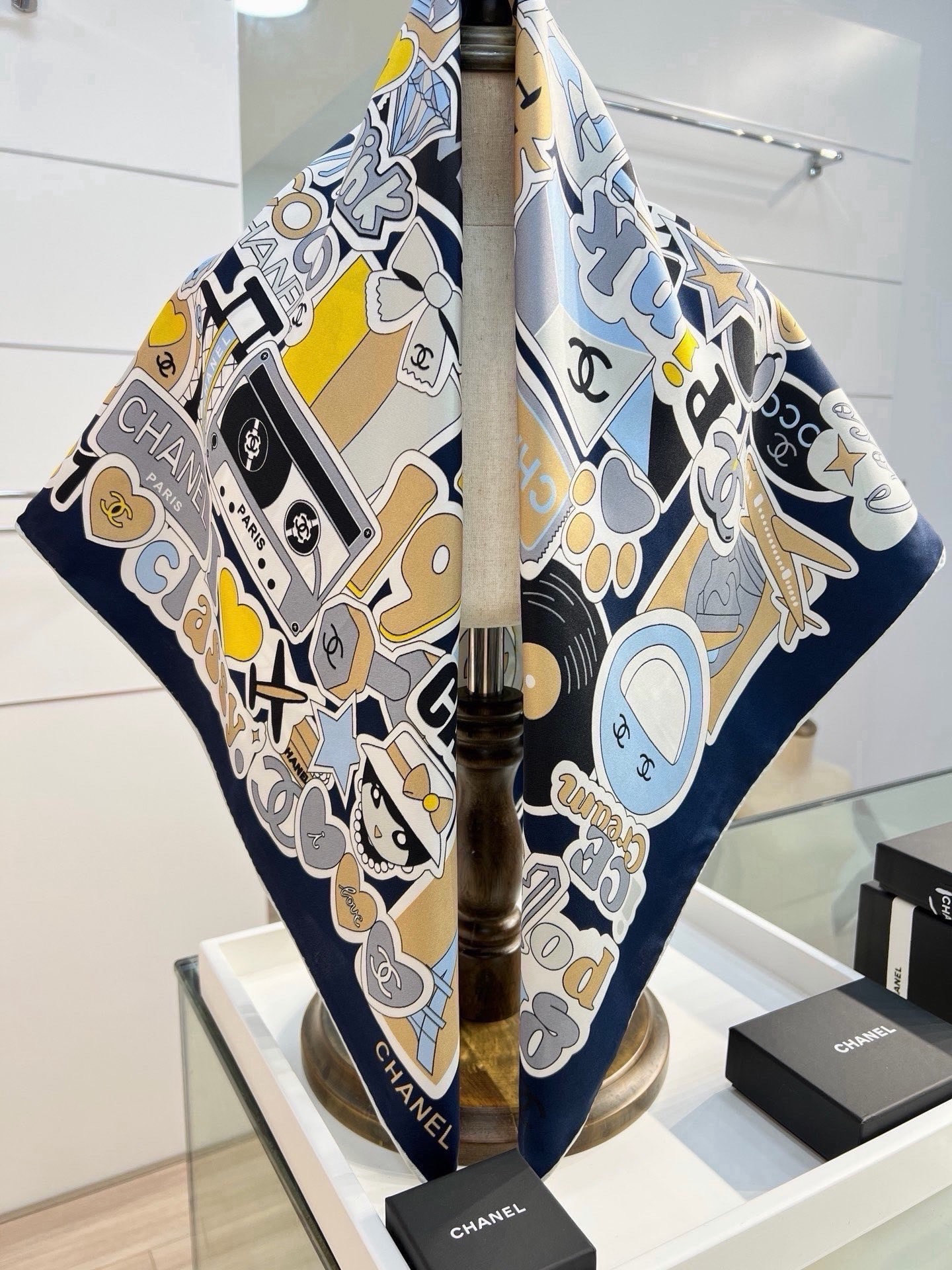 Cheap New Chanel high-quality scarf in 216822, $55 USD- [IB216822] - Replica Chanel Scarf