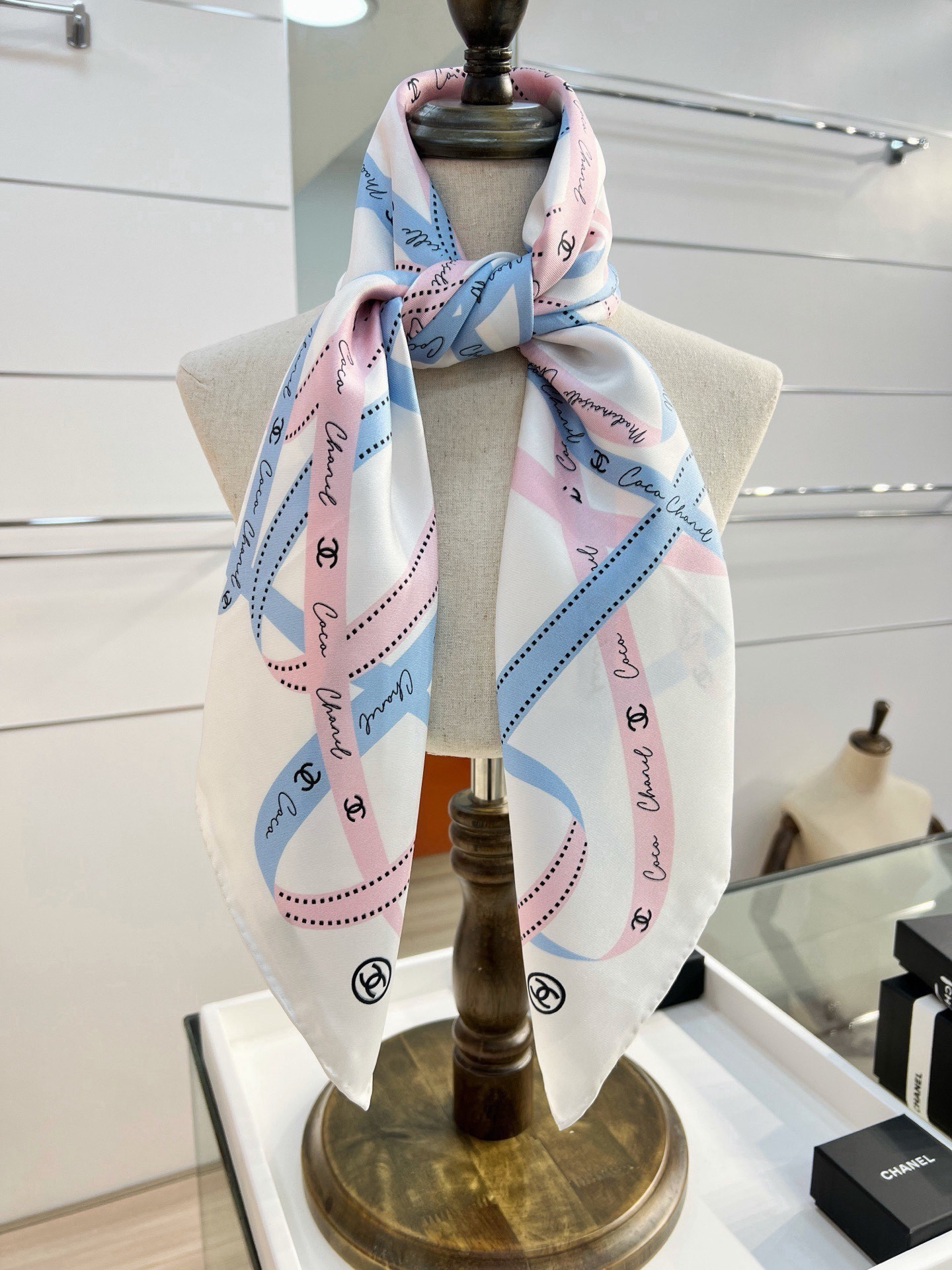 Cheap New Chanel high-quality scarf in 216823, $55 USD- [IB216823] - Replica Chanel Scarf