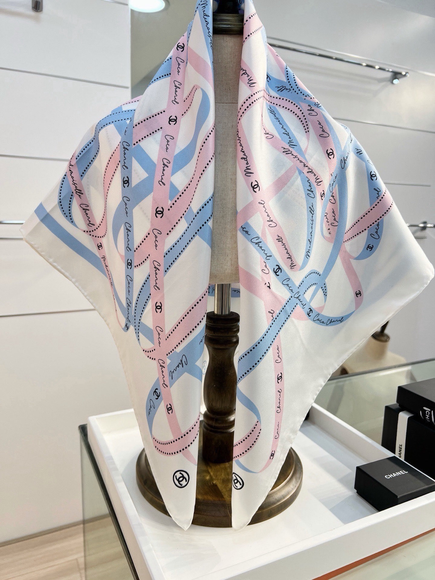 Cheap New Chanel high-quality scarf in 216823, $55 USD- [IB216823] - Replica Chanel Scarf